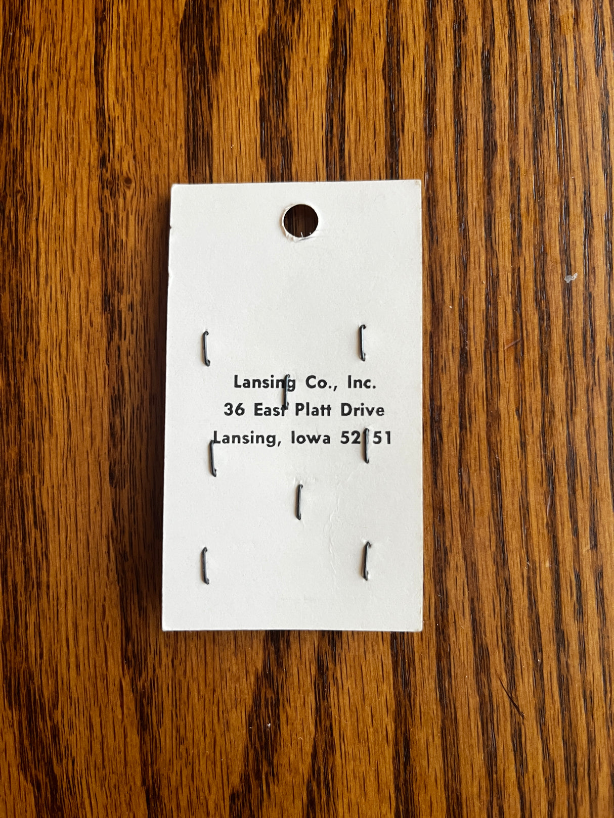 1980’s Lansing Light Pink Plastic Shank Buttons - Set of 8 - 1/8" - on card