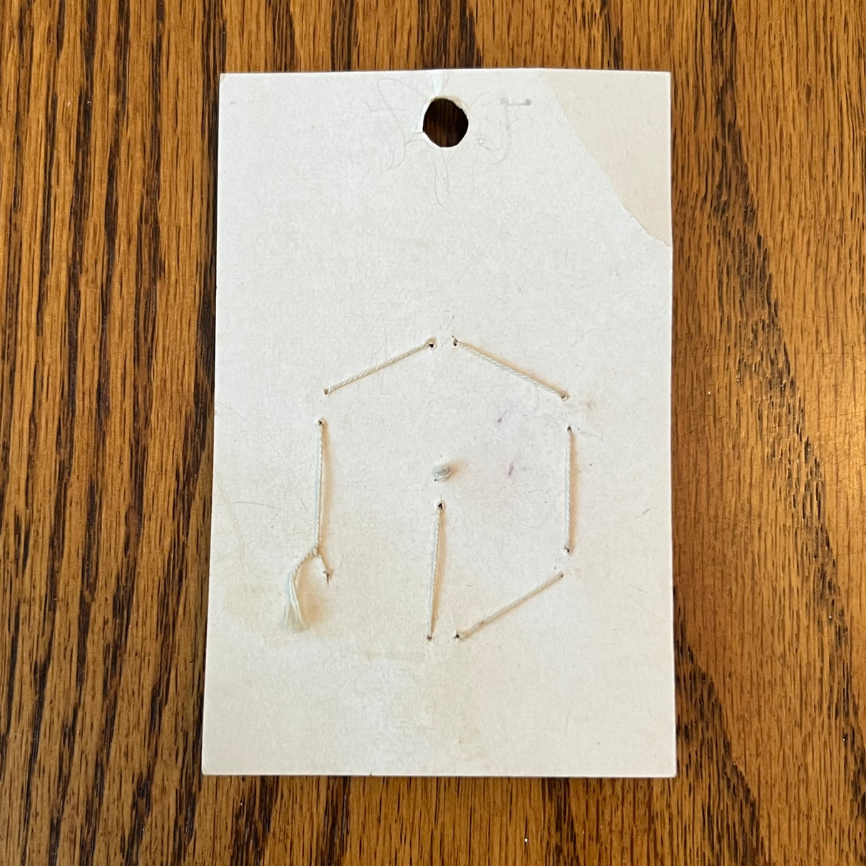 1970’s Le Chic Beige Plastic Shank Buttons - Opalescent - Set of 7 - Size 22 - 9/16" - on card