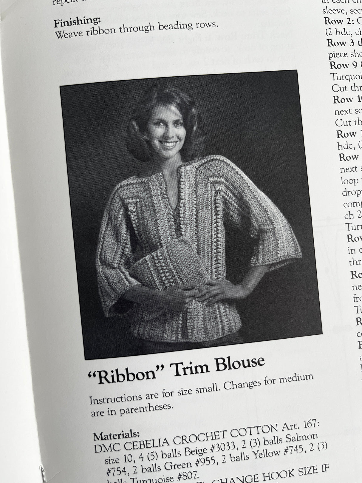 1980's DMC Fashions in Cotton and Cebelia Booklets - Set of 2 booklets