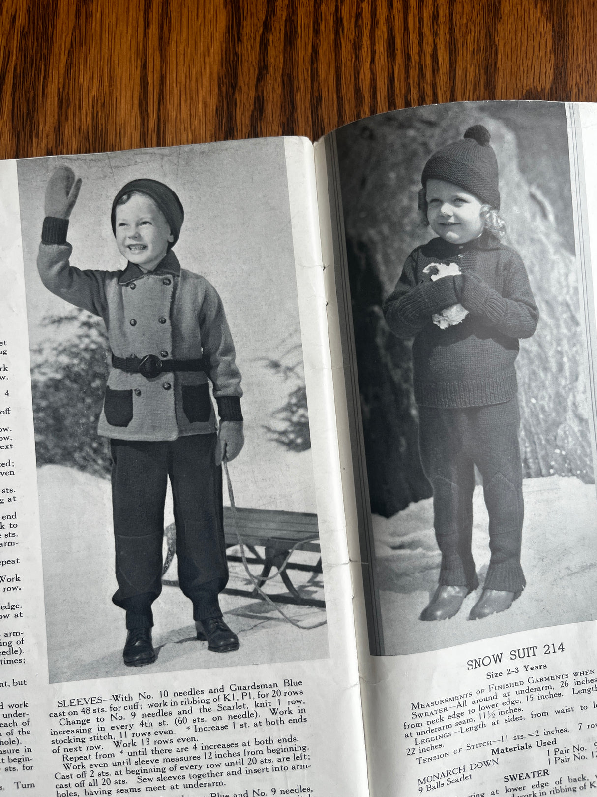 1930's Monarch Baby Knit Pattern Books