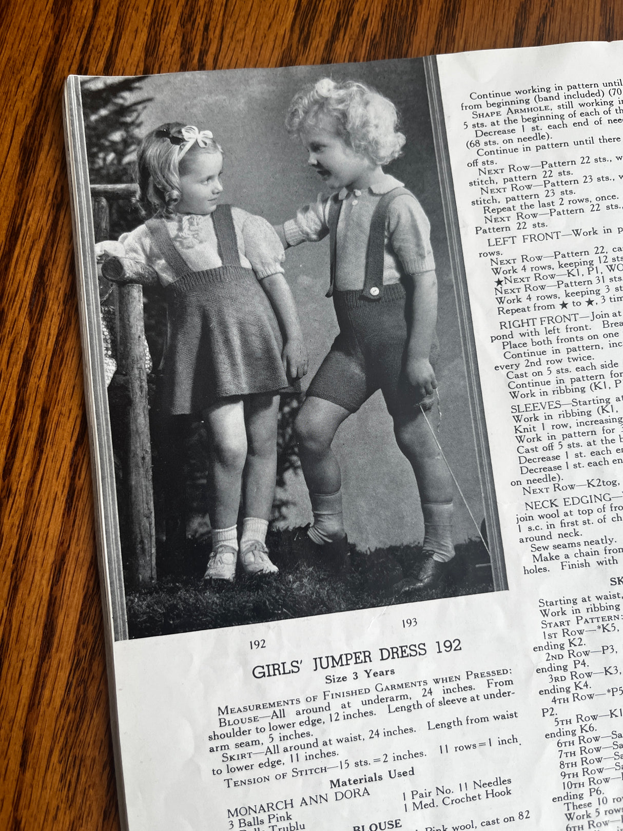 1930's Monarch Baby Knit Pattern Books