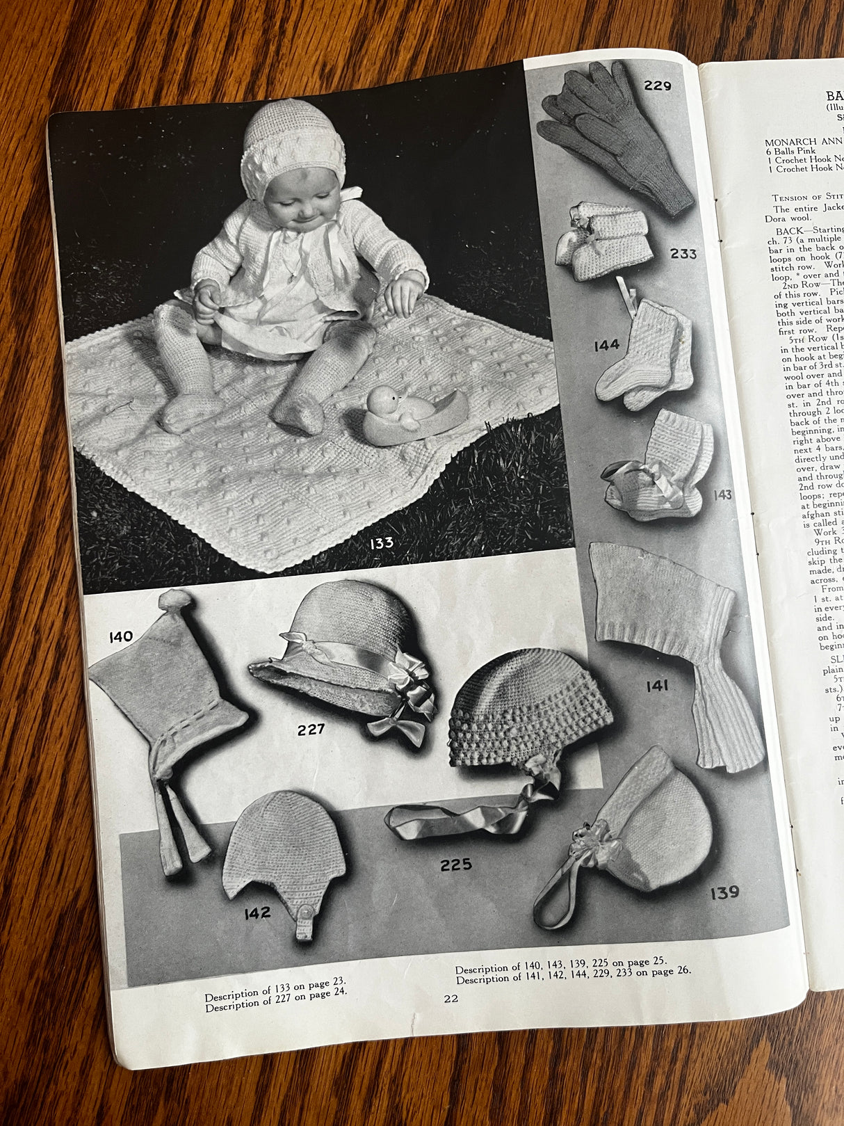 1930's Monarch Baby Knit Pattern Books