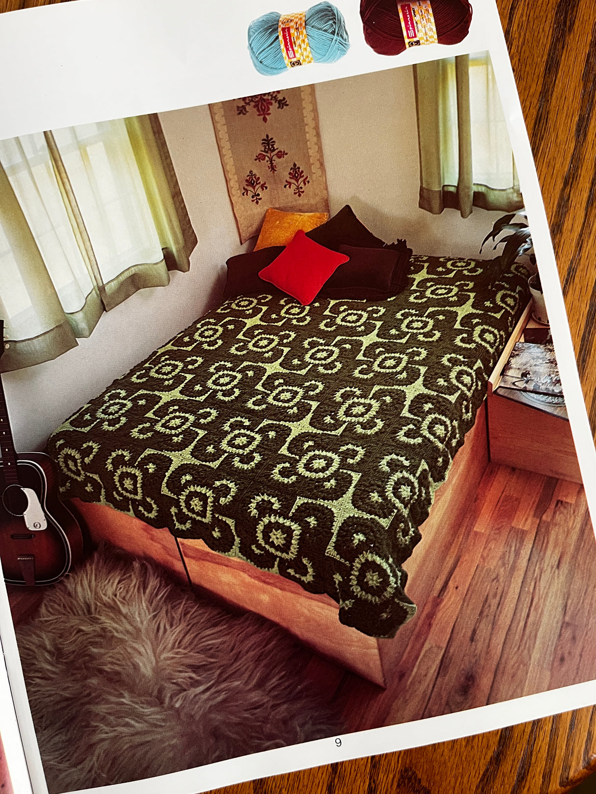 1970's Set of 3 Bedspread and Afghan Books