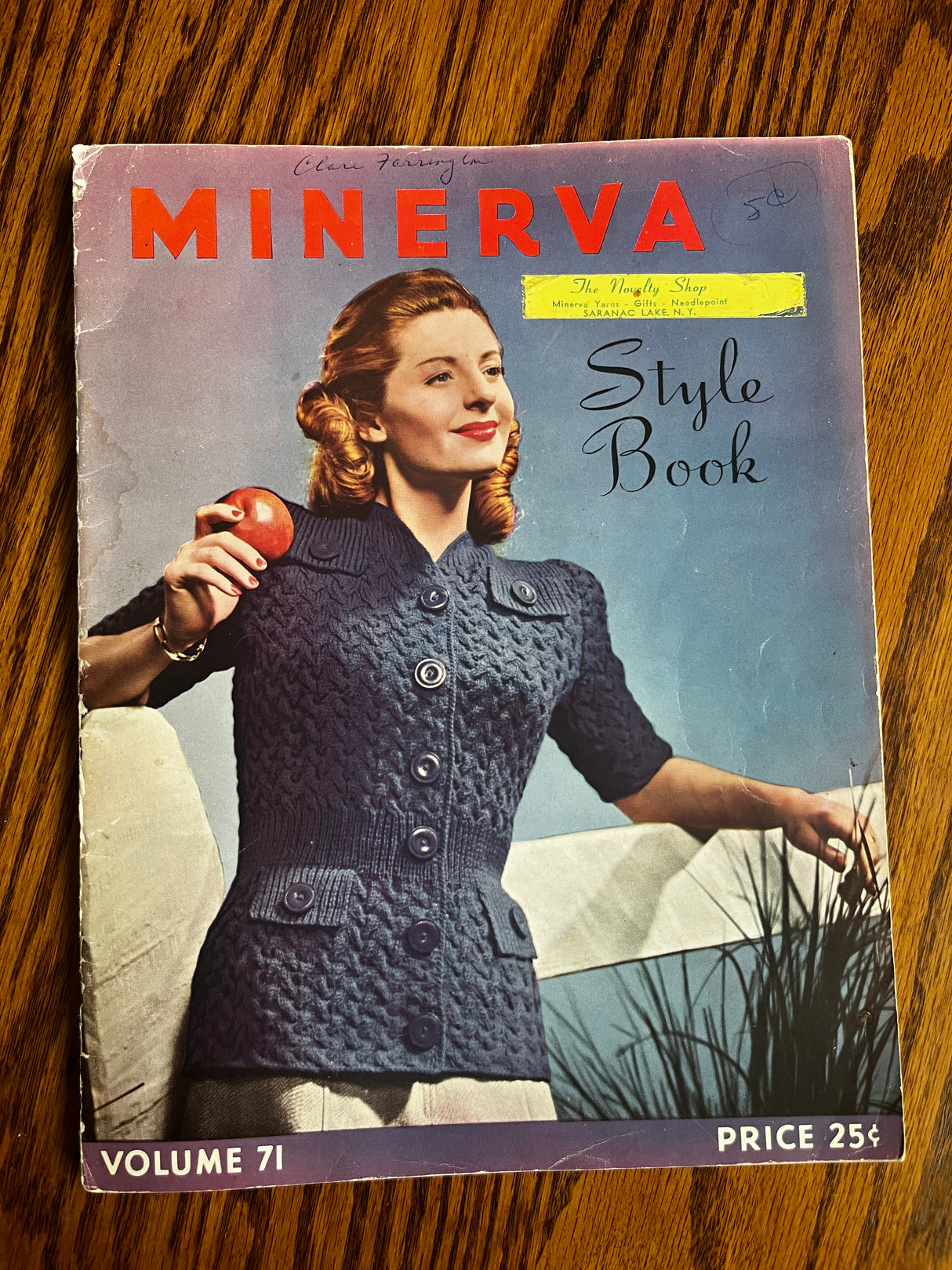 1940's Minerva Style Book Knits Booklet - No. 71