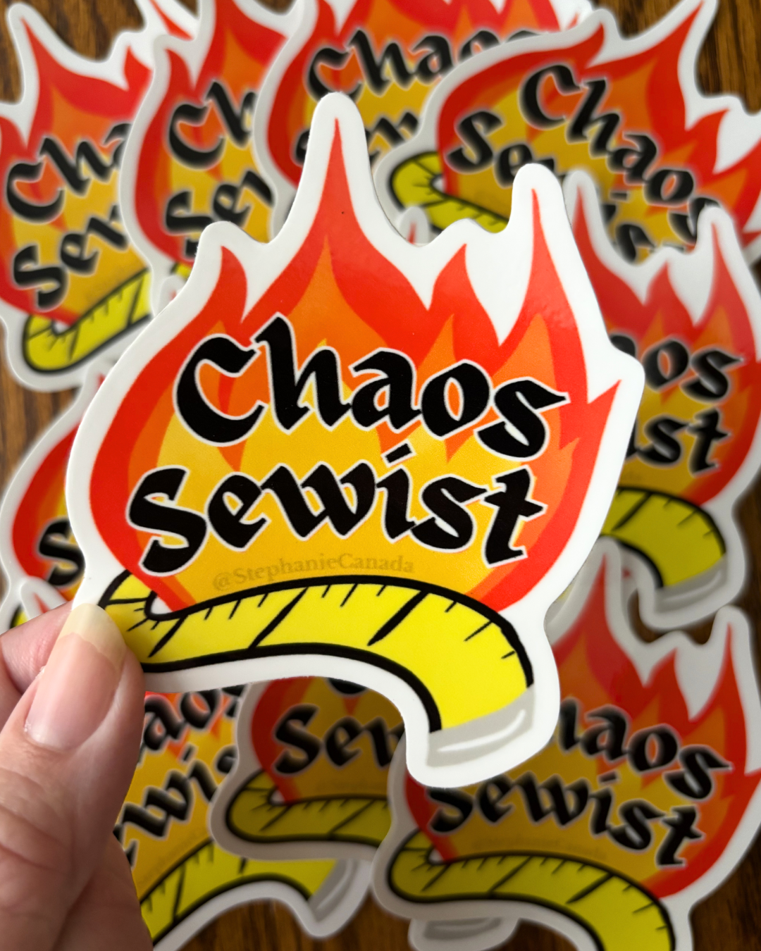 Chaos Sewist Sticker - LARGE (New)