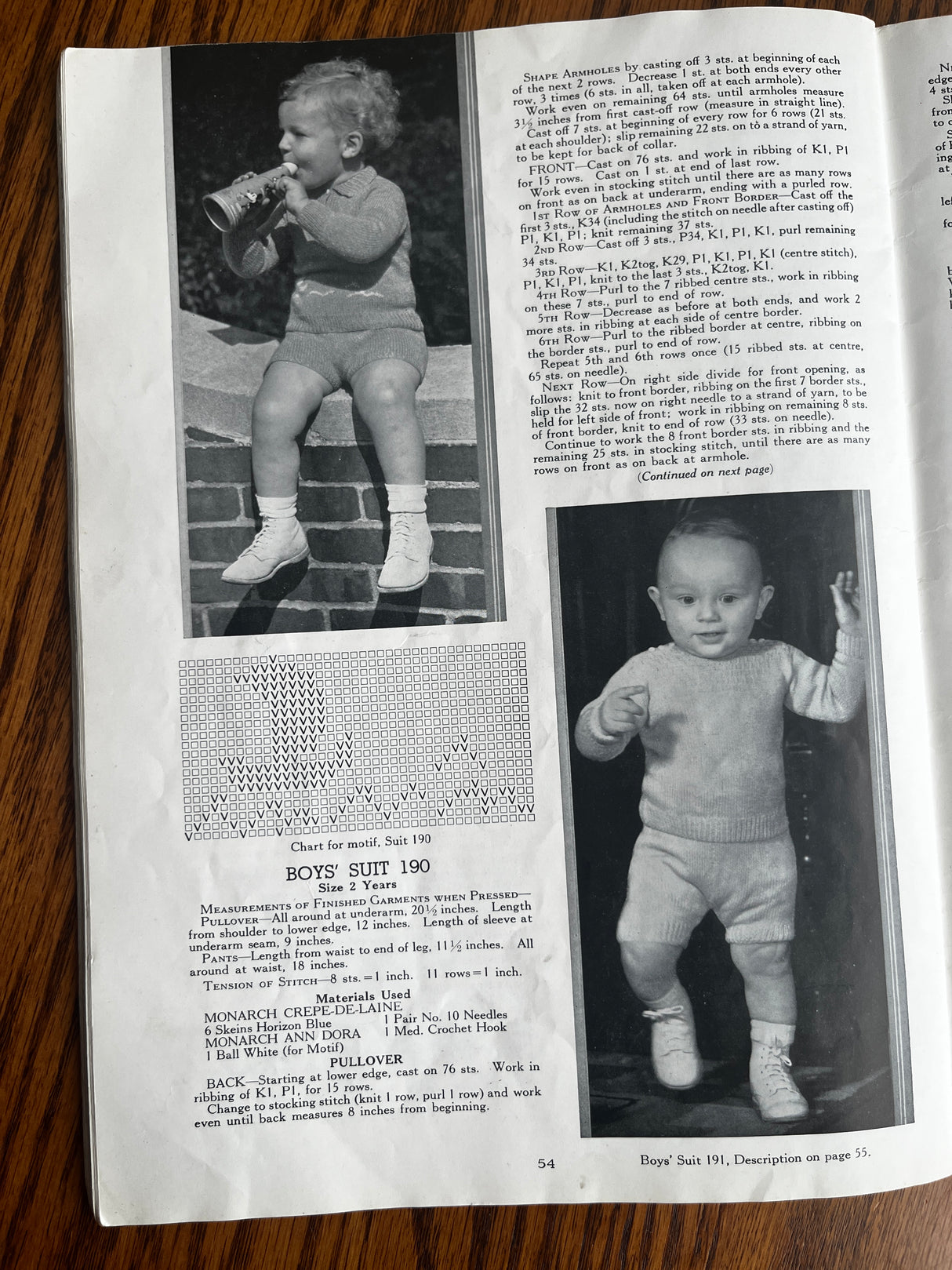 1930's Monarch Baby Knit Pattern Books