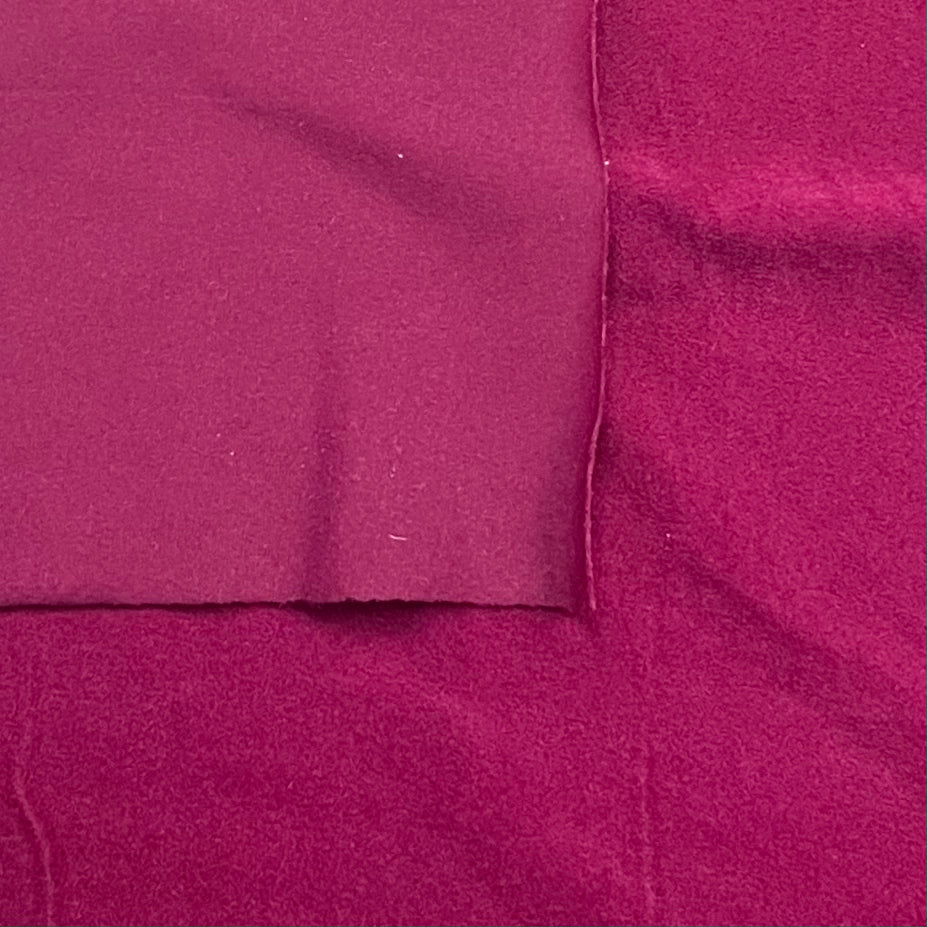 1970’s Burgundy Fuzzy Soft Polyester Fabric - BTY (AA2)