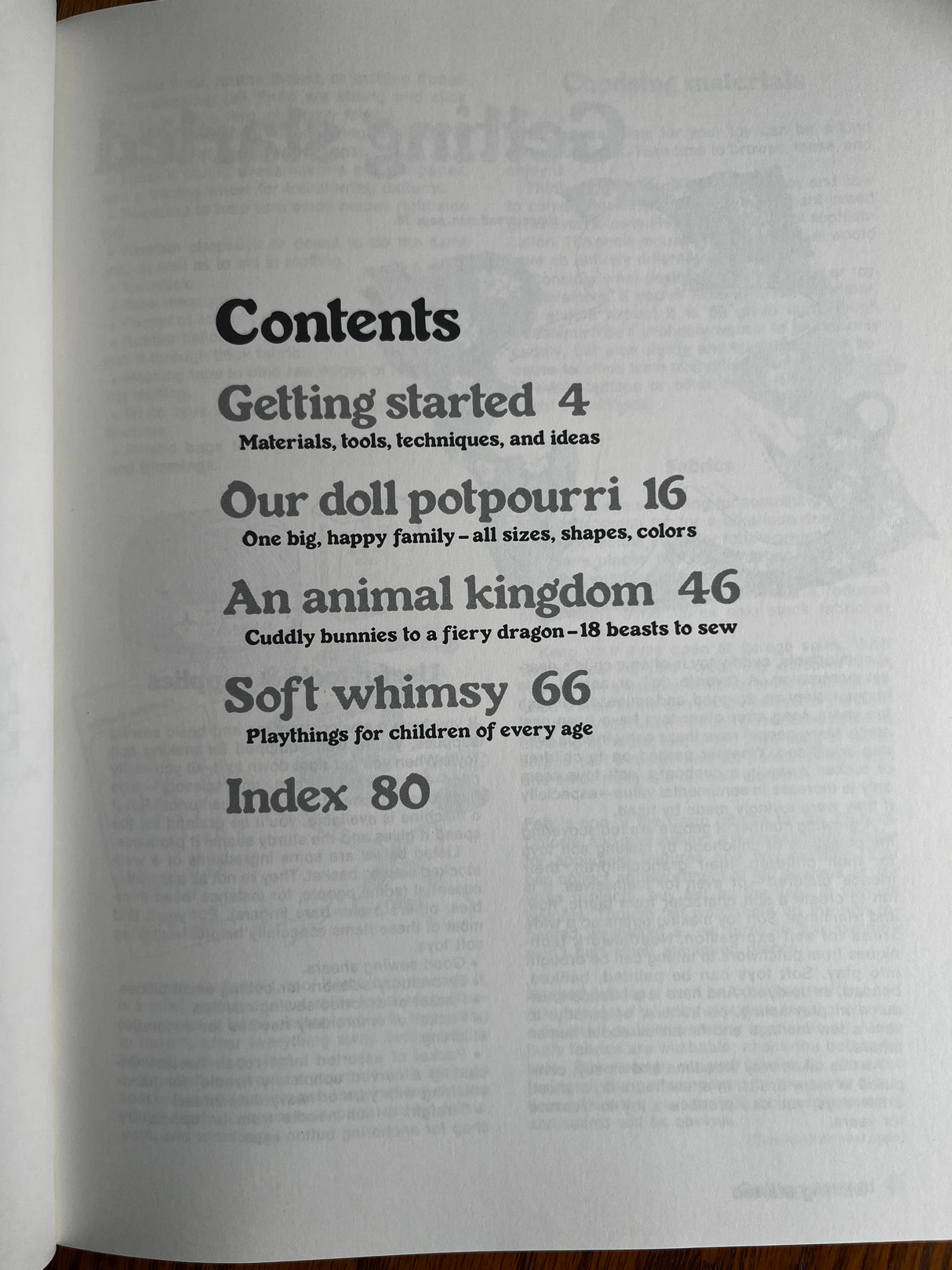 1970’s Sunset Dolls and Soft Toys Pattern Book