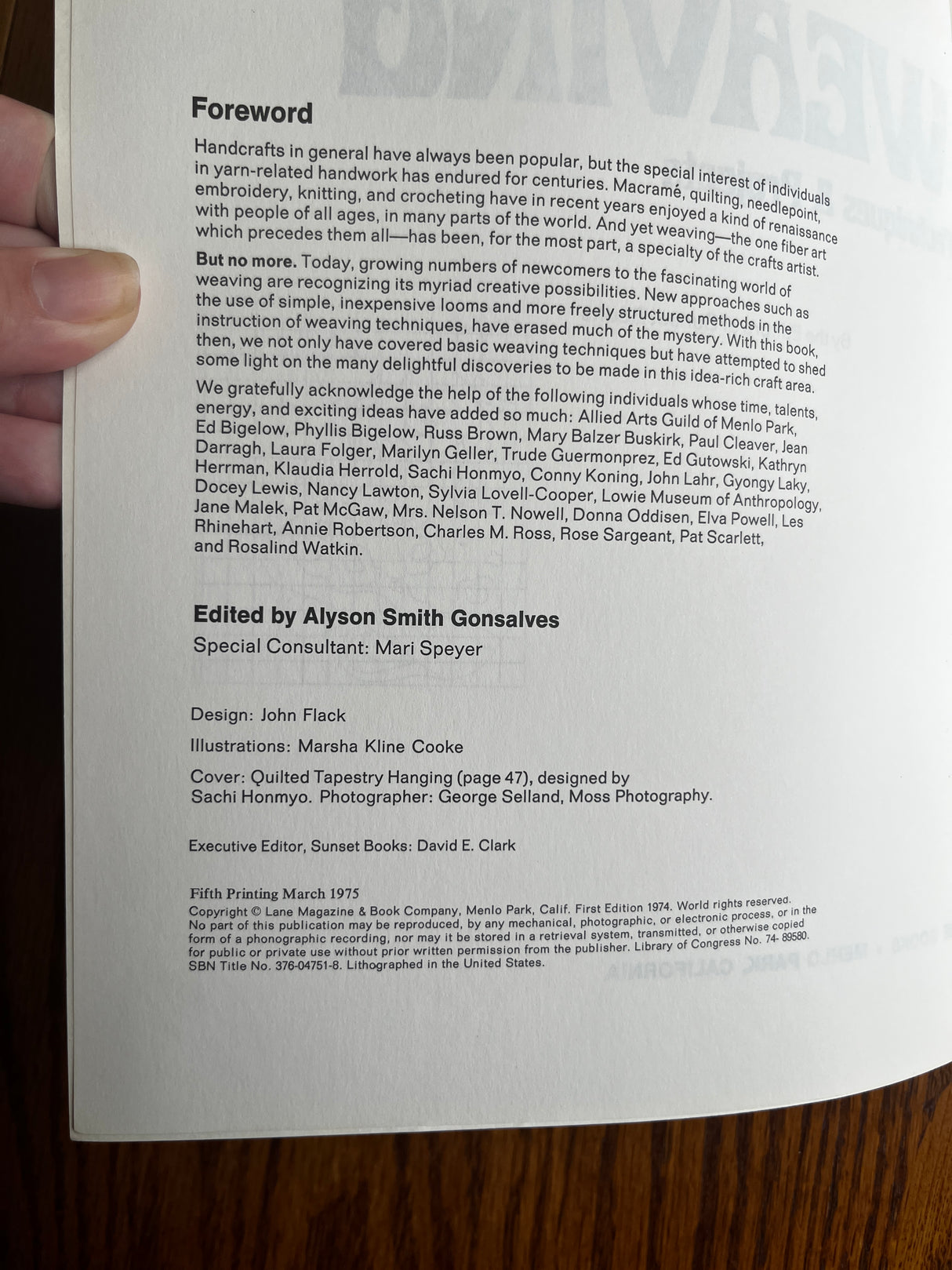 1970’s Sunset Weaving and Pattern Book