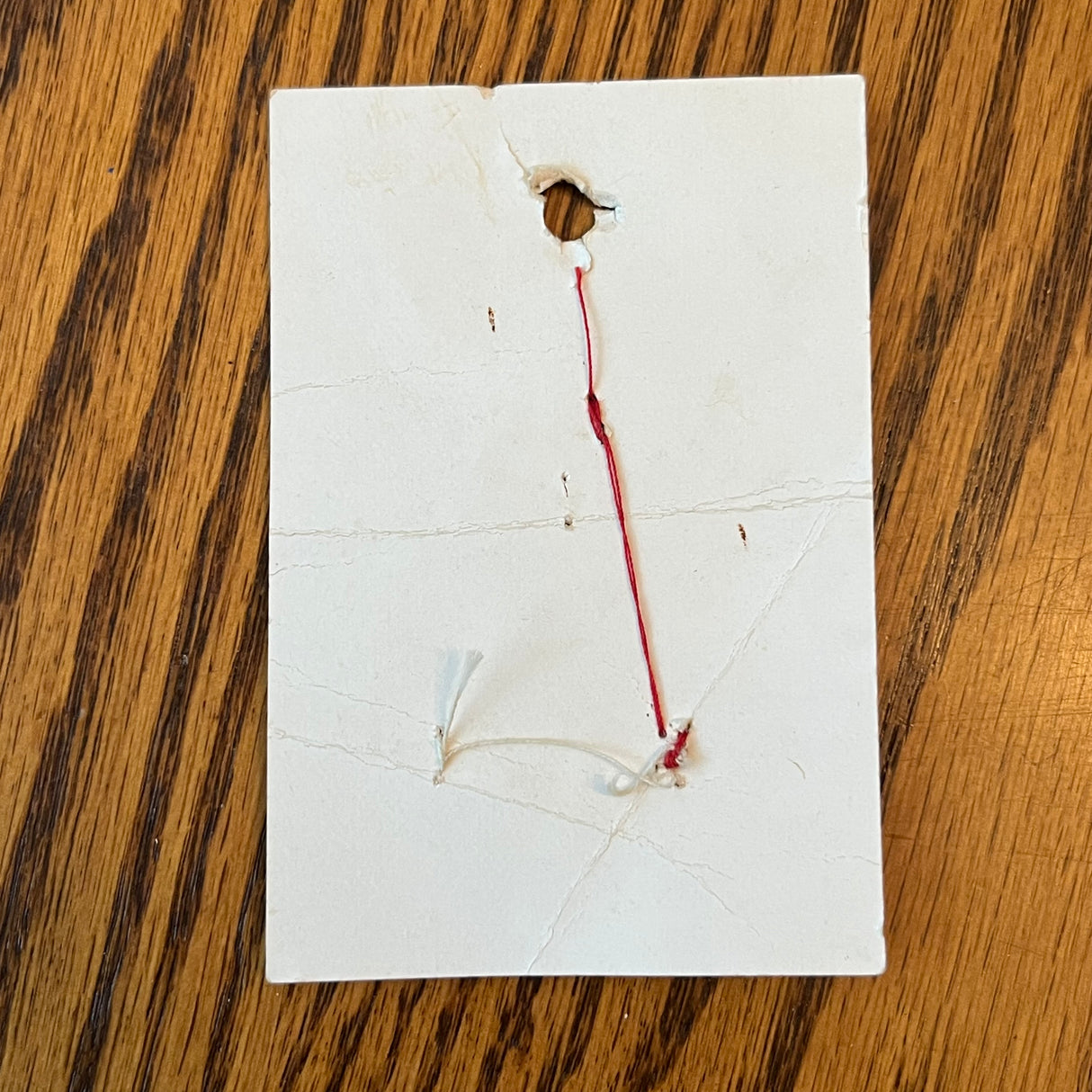 1970’s Exquisit Plastic Buttons - White - Set of 3 - 13/16” - on card