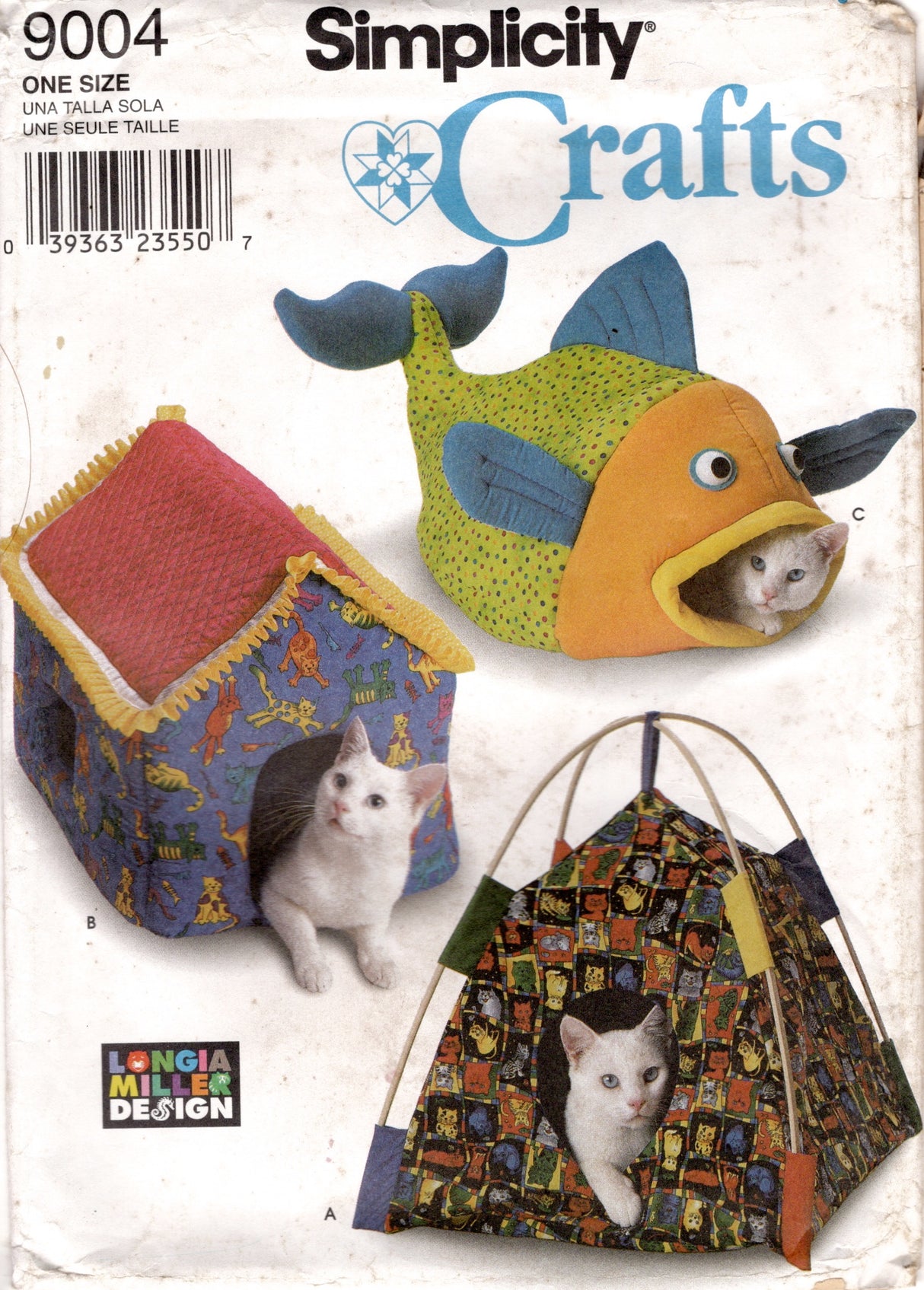 1990's Simplicity Small Pet House and Bed pattern -  No. 9004