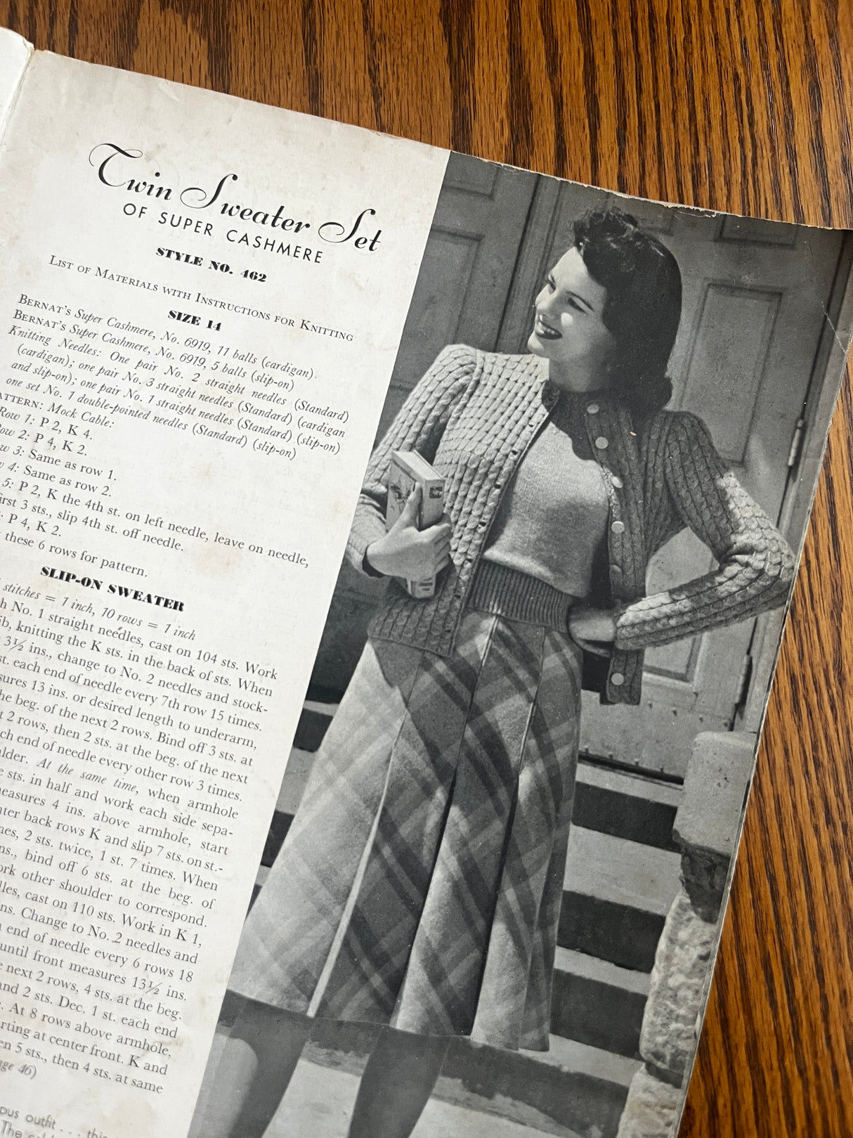 1940's Handicrafter Knits Booklet - Original Paper Copy - Vol. 7, No. 3