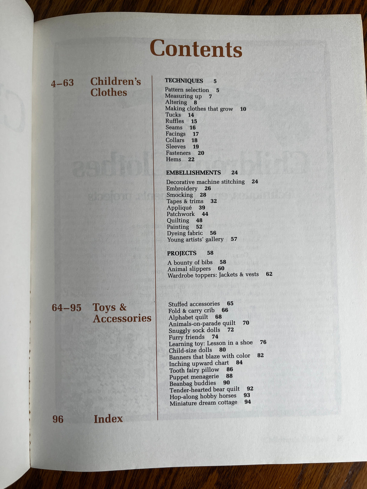 1980’s Sunset Children’s Clothes and Toys Book