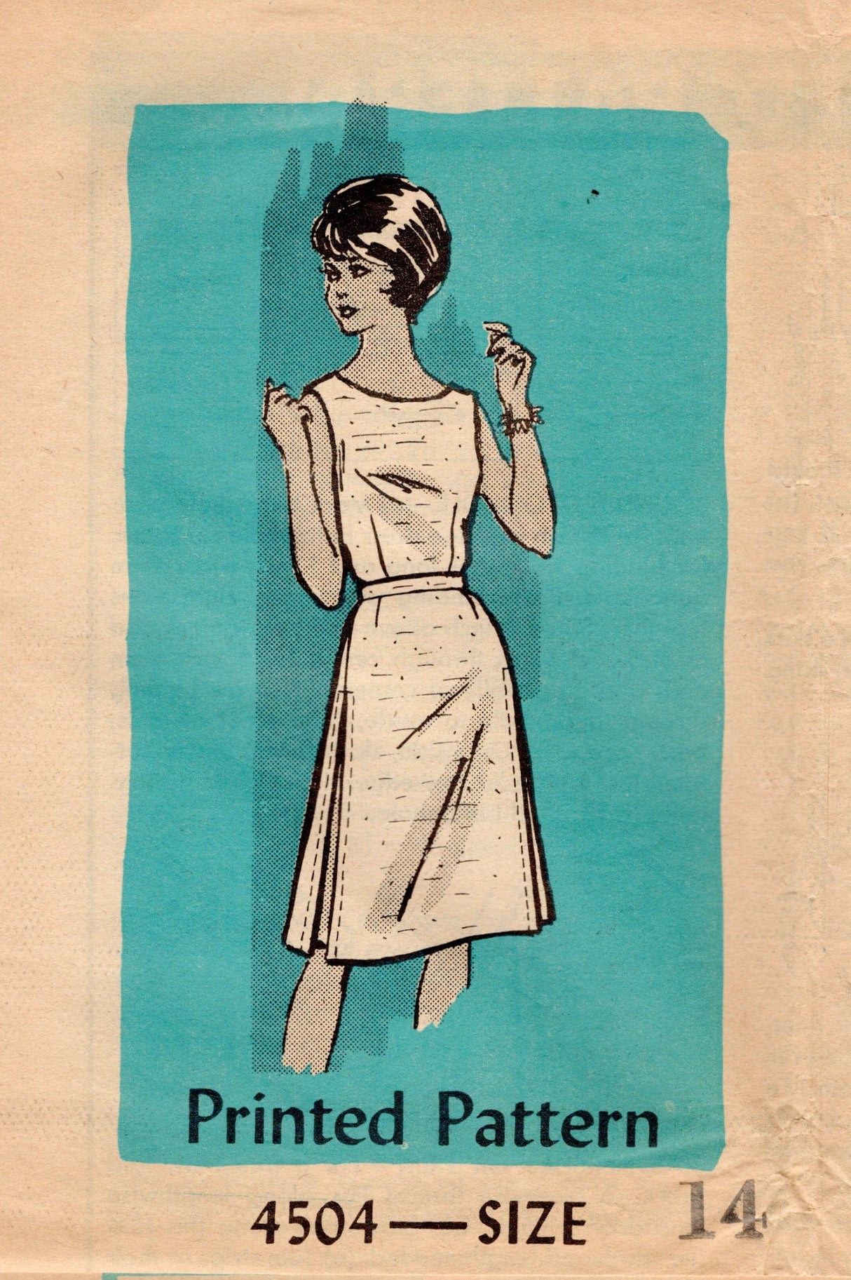 1960's Anne Adams Blouse and Skirt Pattern - Bust 34" - No. 4504