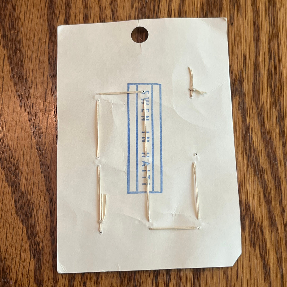 1960’s Nouveaute Glass Buttons - Black - Set of 9 - 3/4" - on card