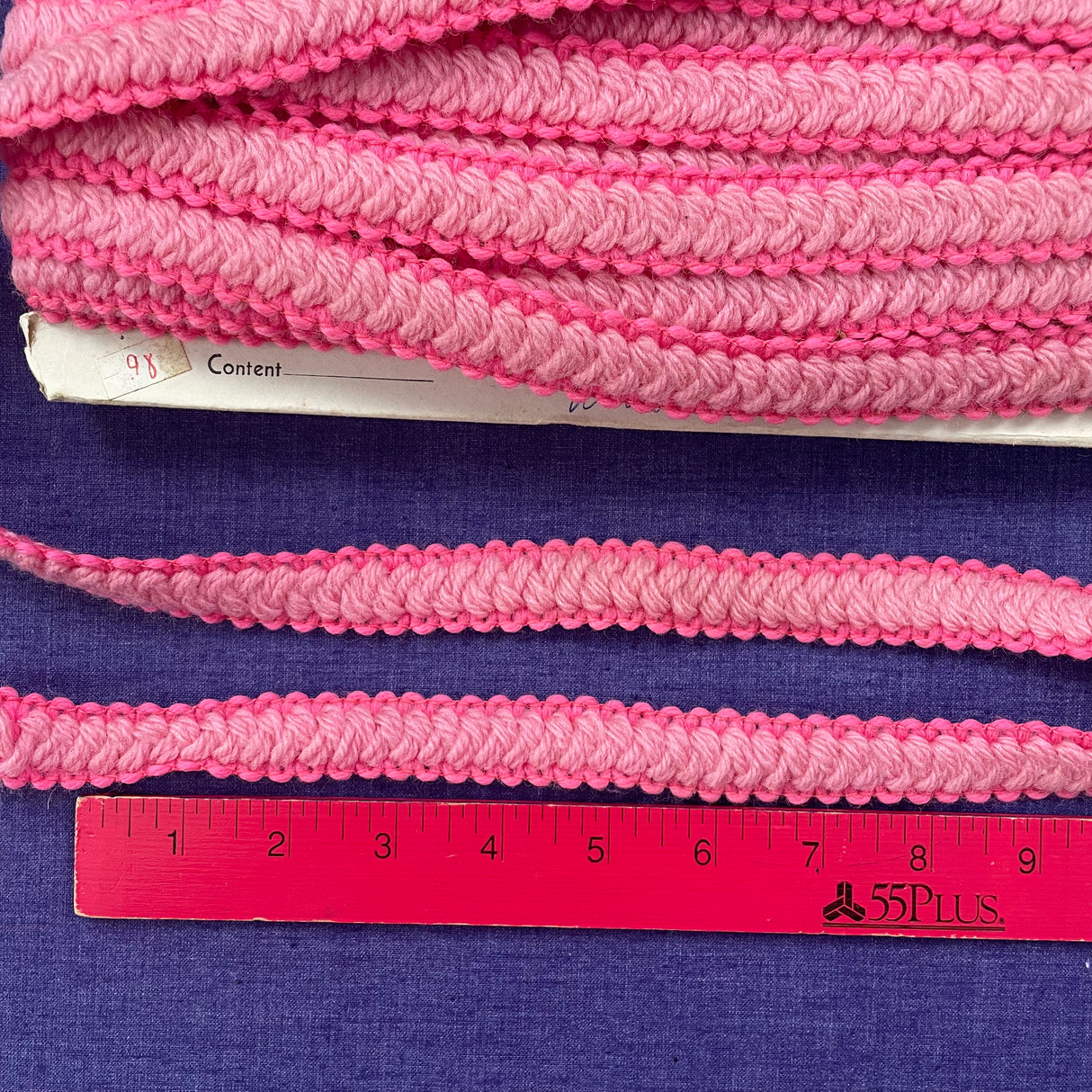 1970’s Braided 1" Wool Trim - Multiple Colors available - BTY