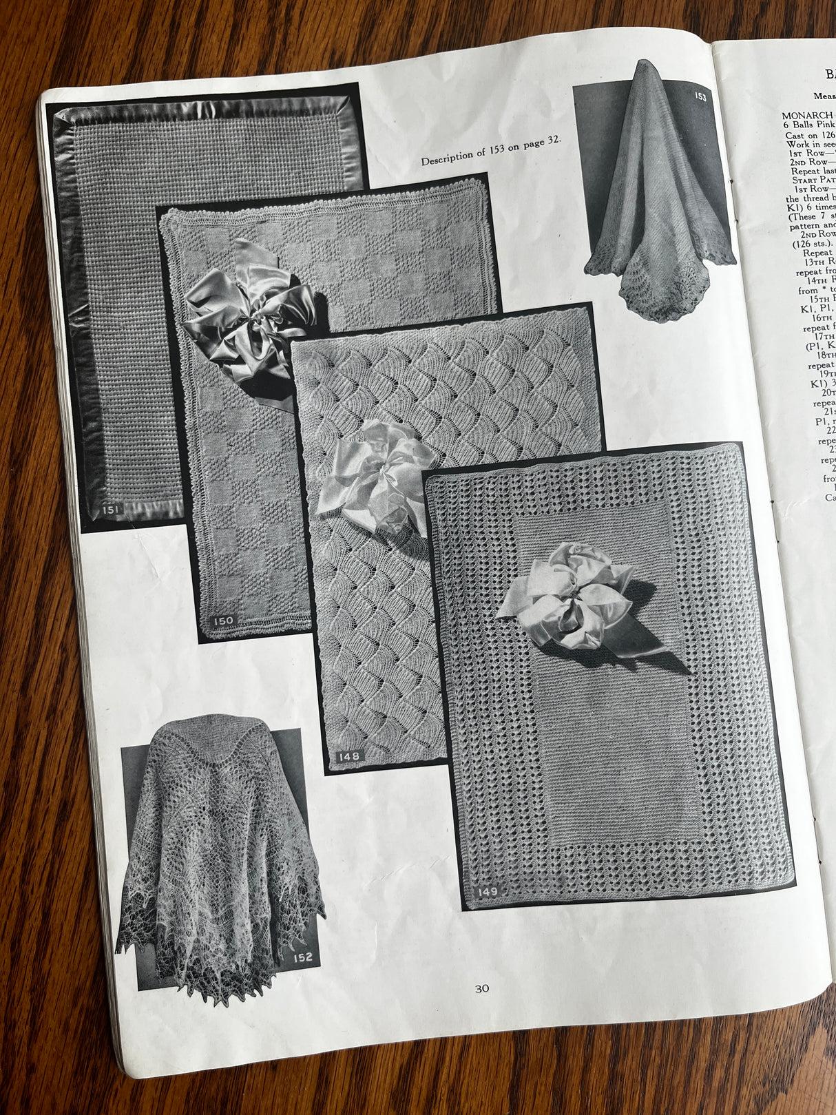 1930's Monarch Baby Knit Pattern Books