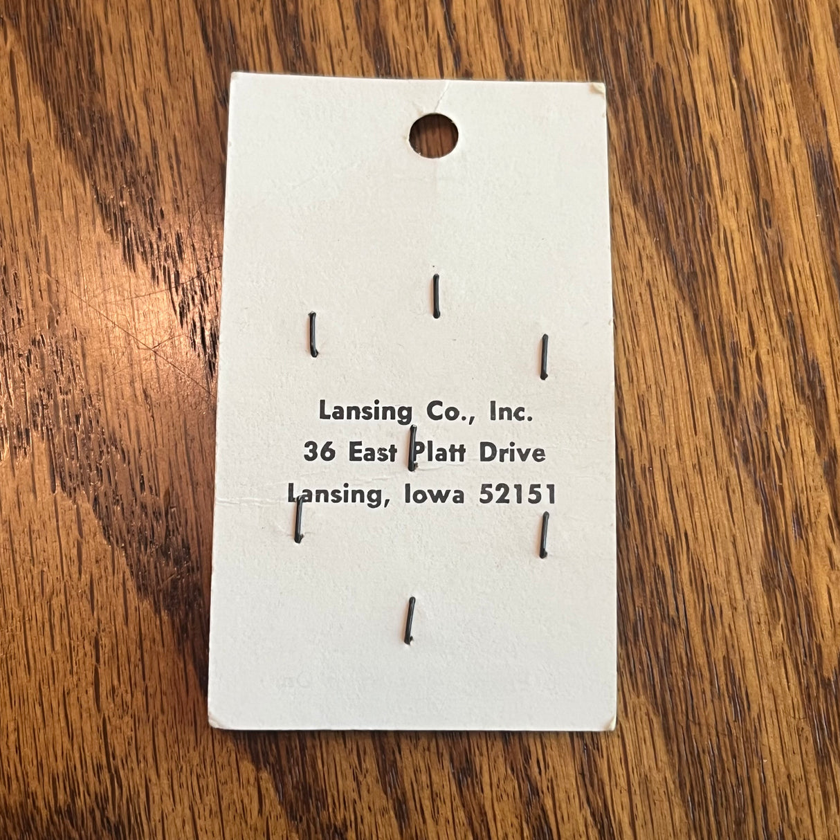 1960’s Le Chic MOP Buttons - White - Set of 7 - 5/16" - on card