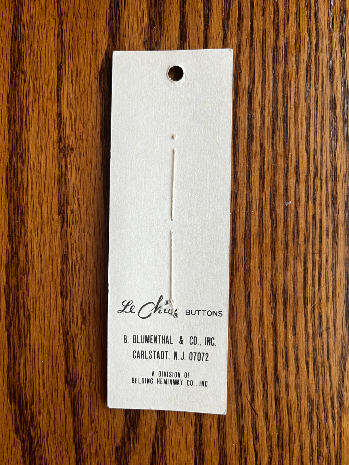 1980’s Le Chic Light Pink Plastic Buttons - Set of 3 - 3/4" - on card