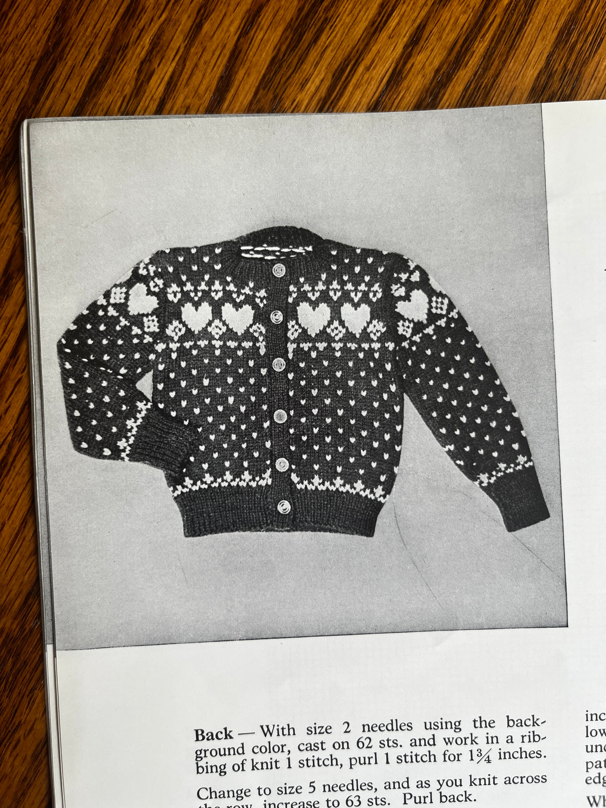 1980’s reprint of a 1940’s Nomi’s Scandinavian Sweaters Booklet
