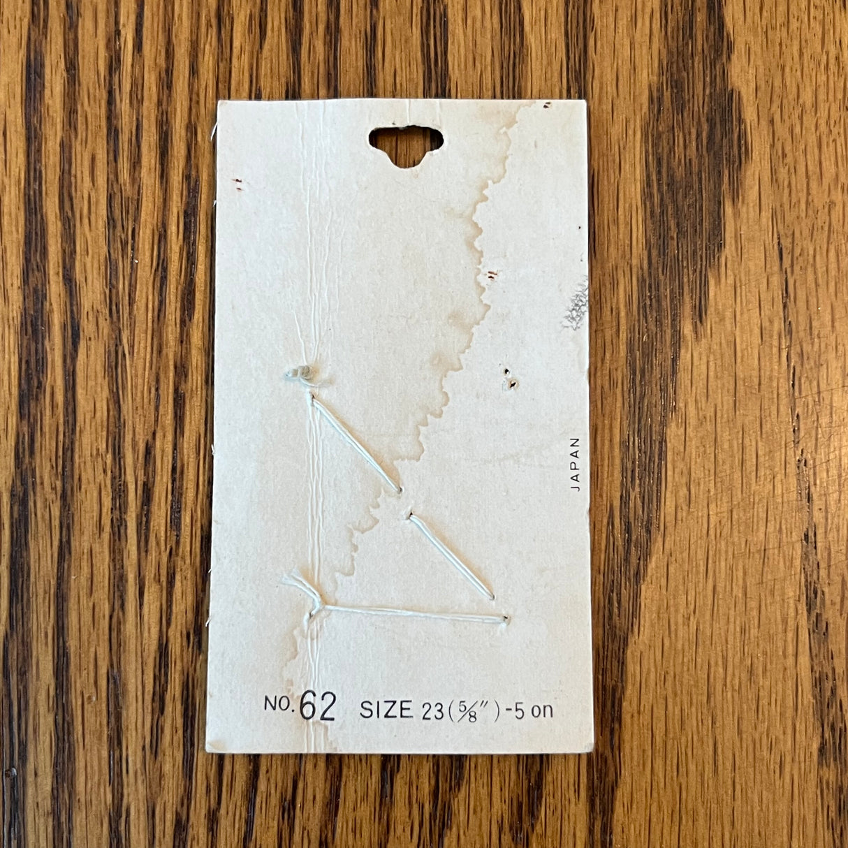 1970’s La Mode Mother of Pearl Buttons - Grey - Set of 4 - Size 23 - 5/8" - on card