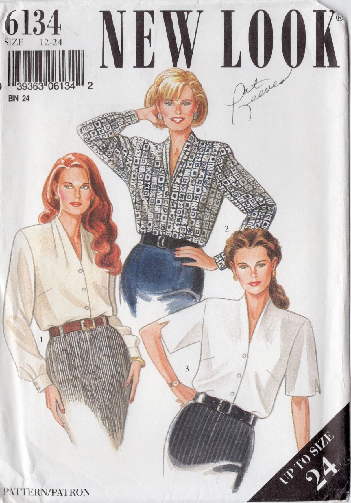 2000's New Look Button Up Shirt Pattern - Bust 34-46" - No. 6134