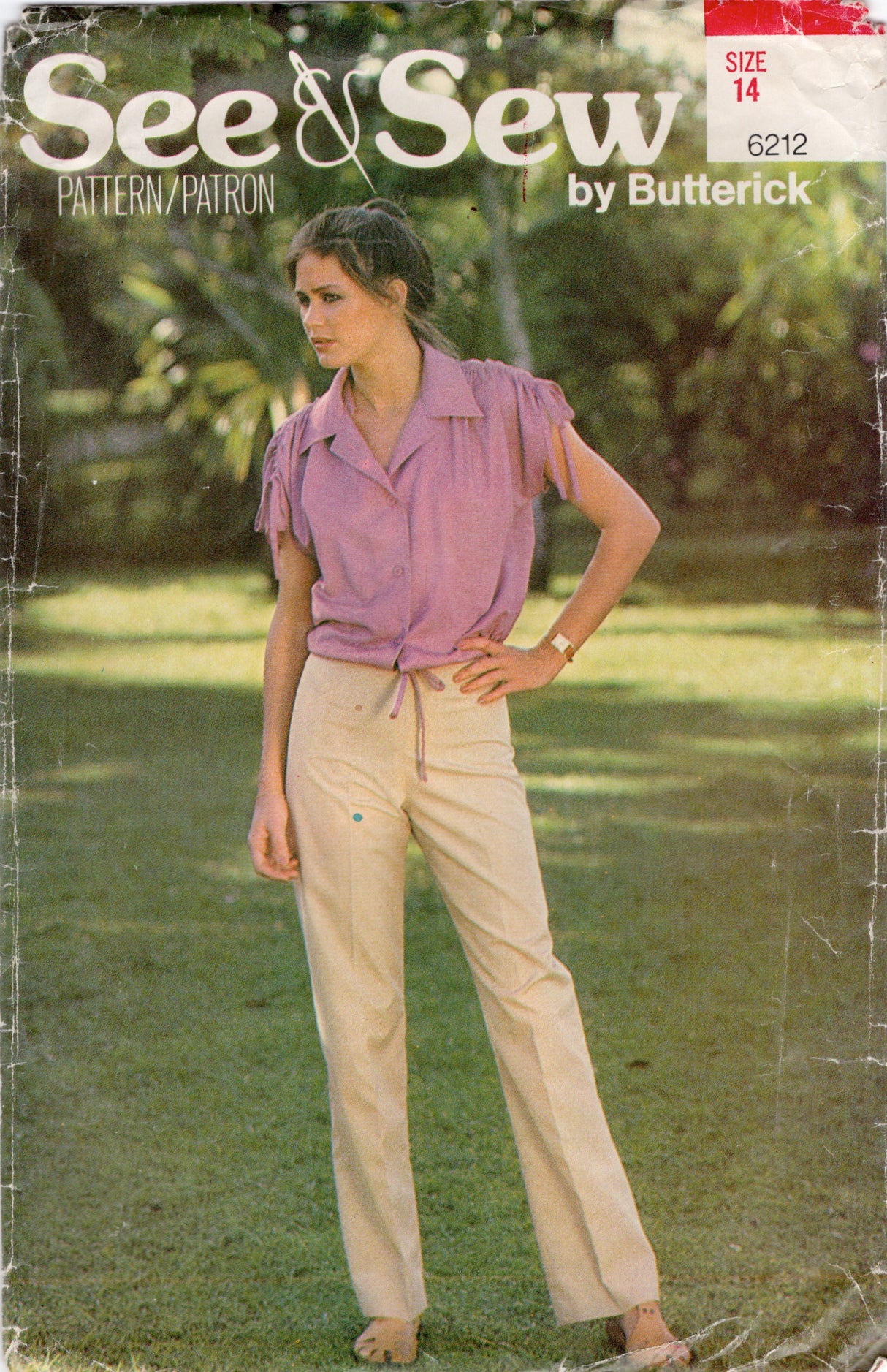 1980's See & Sew Loose Fitting Blouse and Pants Pattern - Bust 36" - No. 6212