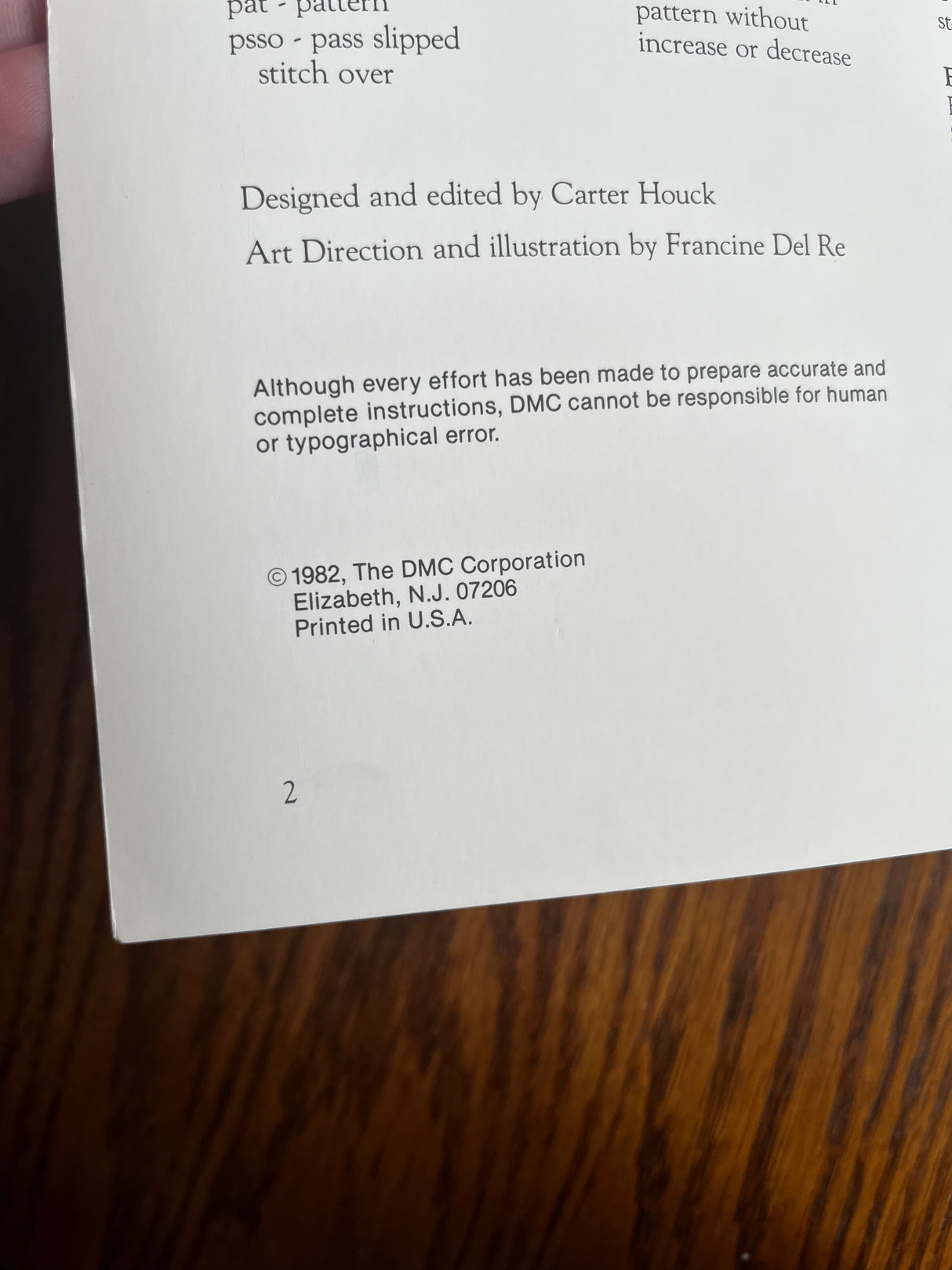 1980's DMC Fashions in Cotton and Cebelia Booklets - Set of 2 booklets