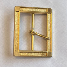 1970’s Rectangular Brass Belt Buckle with Accent - Multiple colors available