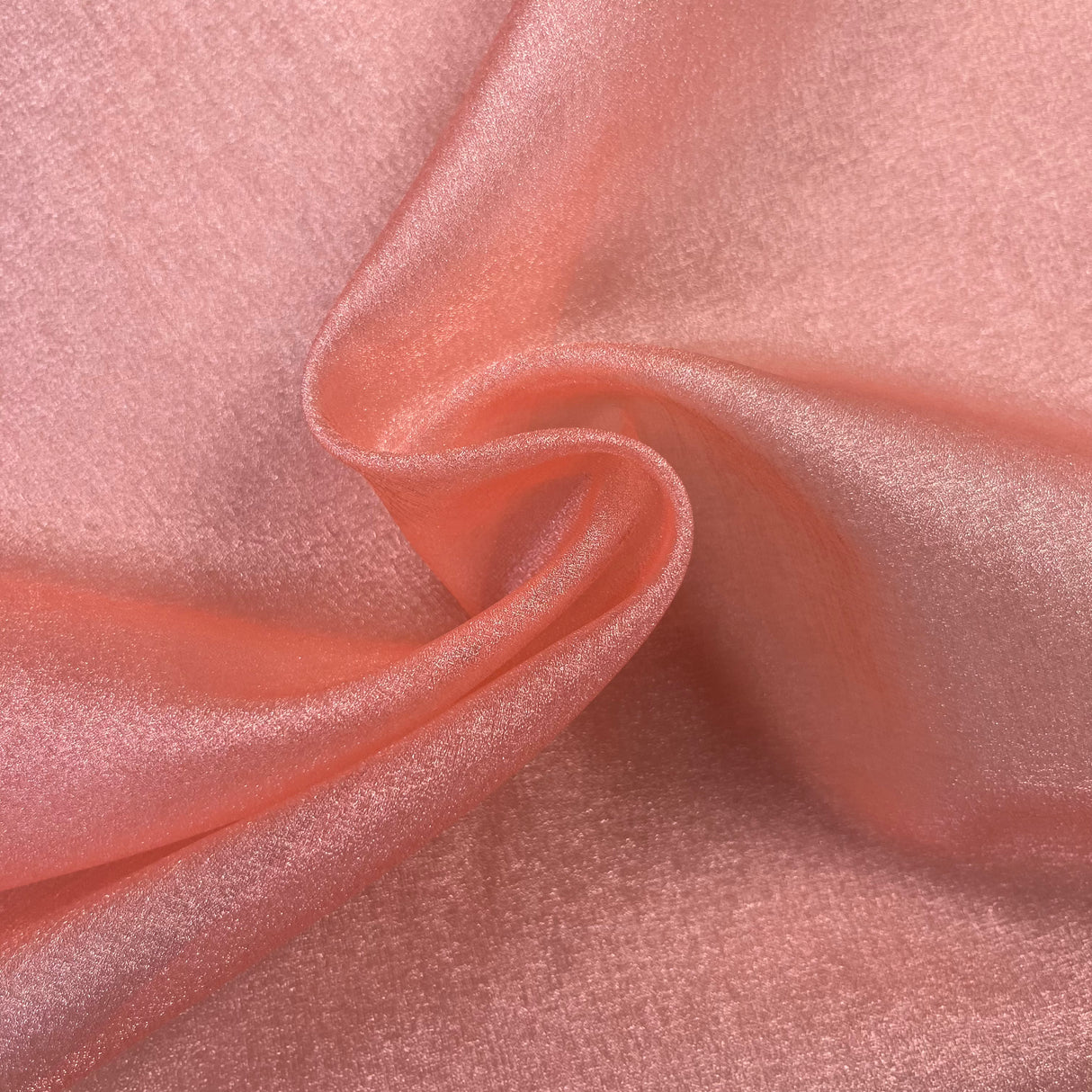 1970’s Apricot “Glitter Organza” Fabric - BTY (T6)
