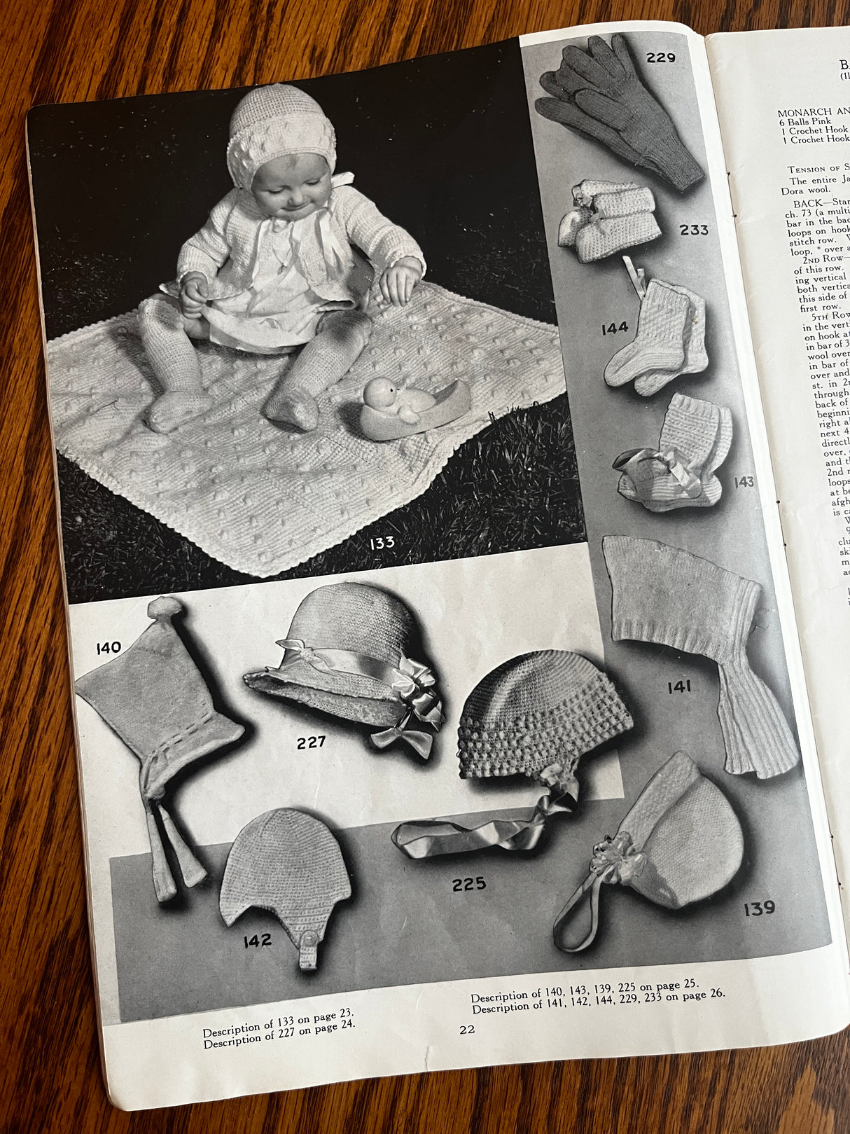 1930's Monarch Baby Knit Pattern Books
