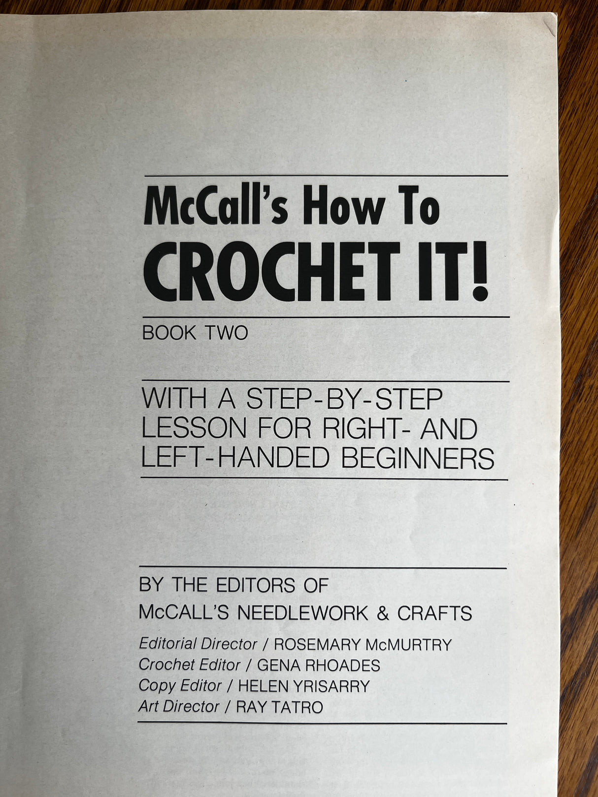 1974 McCall's How-to Crochet It Booklet