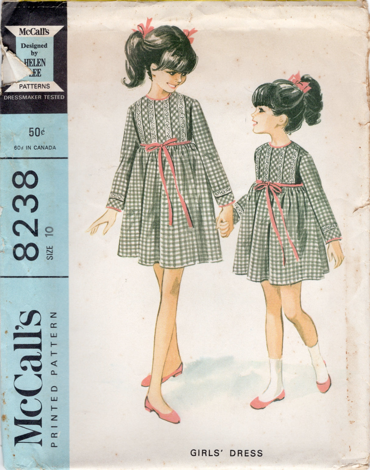 1960's McCall’s Child's Dress by Helen Lee - Chest 28" - No. 8238