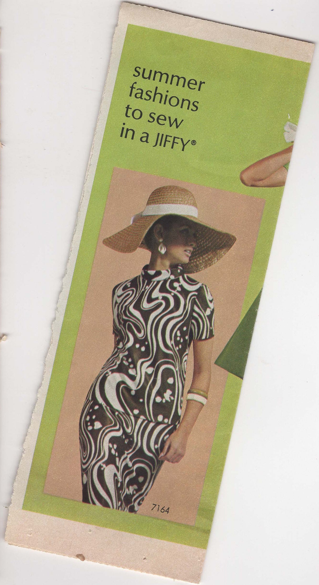 1960's Simplicity Two Piece Dress Pattern - Bust 32" - No. 7164