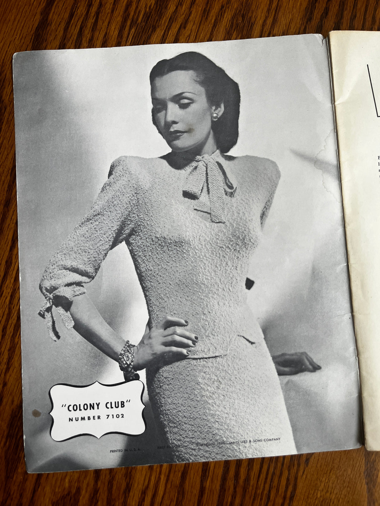 1940's Minerva Style Book Knits Booklet - No. 71