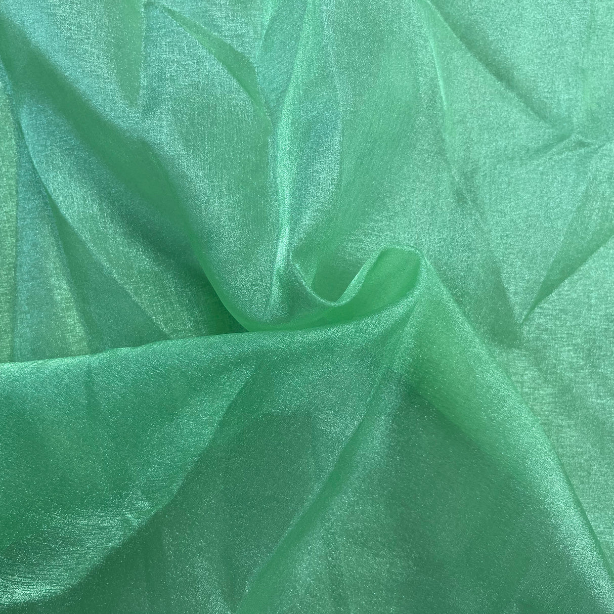 1970’s Mint Green “Glitter Organza” Fabric - BTY (T6)