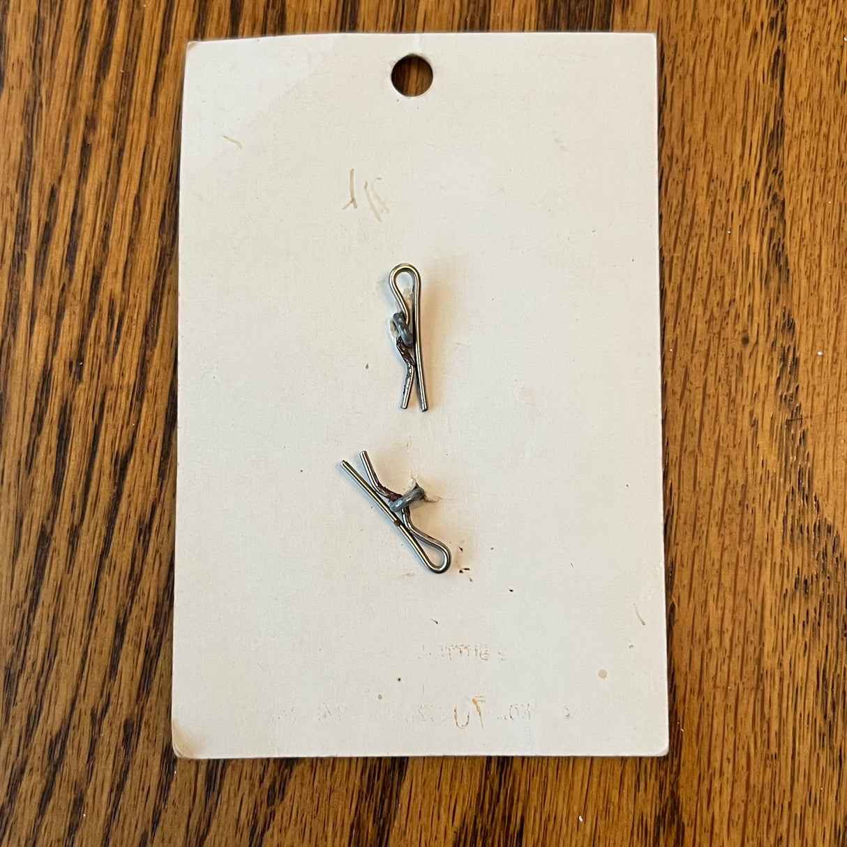 1970’s Le Chic MOP Buttons - White - Set of 2 - Size 30 - 3/4" - on card