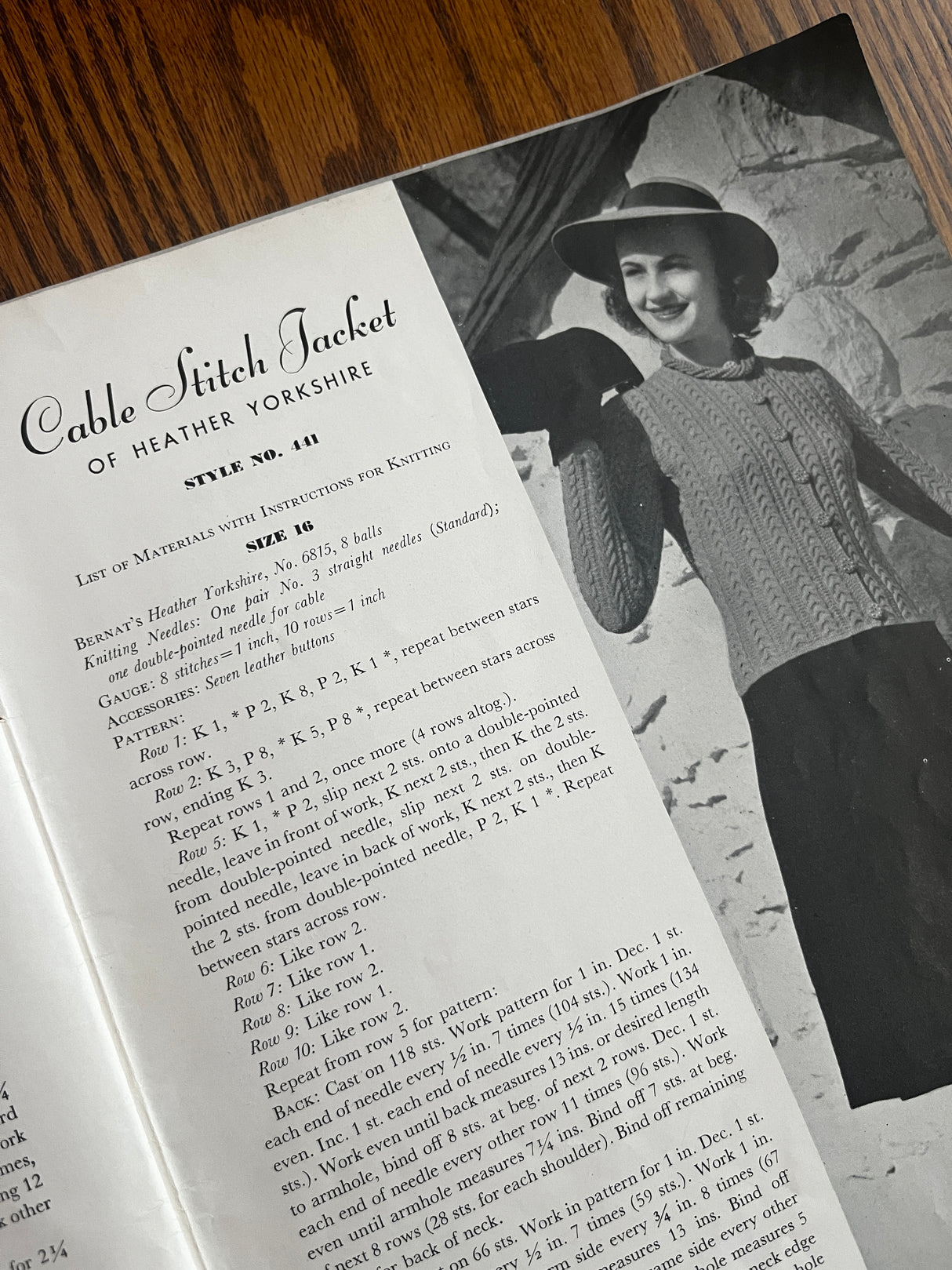 1940's Handicrafter Knits Booklet - Original Paper Copy - Vol. 7, No. 3