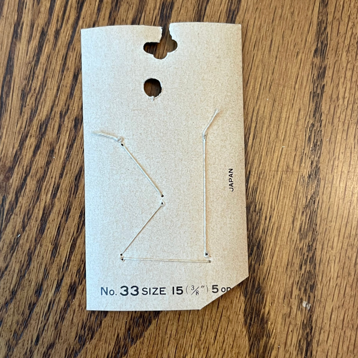 1970’s La Mode Mother of Pearl Style Buttons - White - Set of 5 - Size 15 - 3/8" - on card