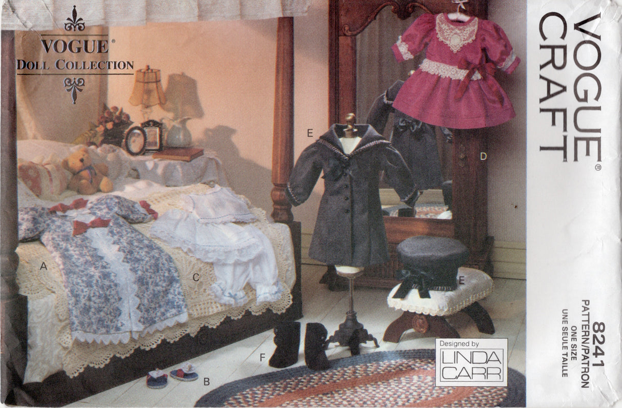 1990's Vogue Craft Victorian Doll Wardrobe pattern - No. 8241