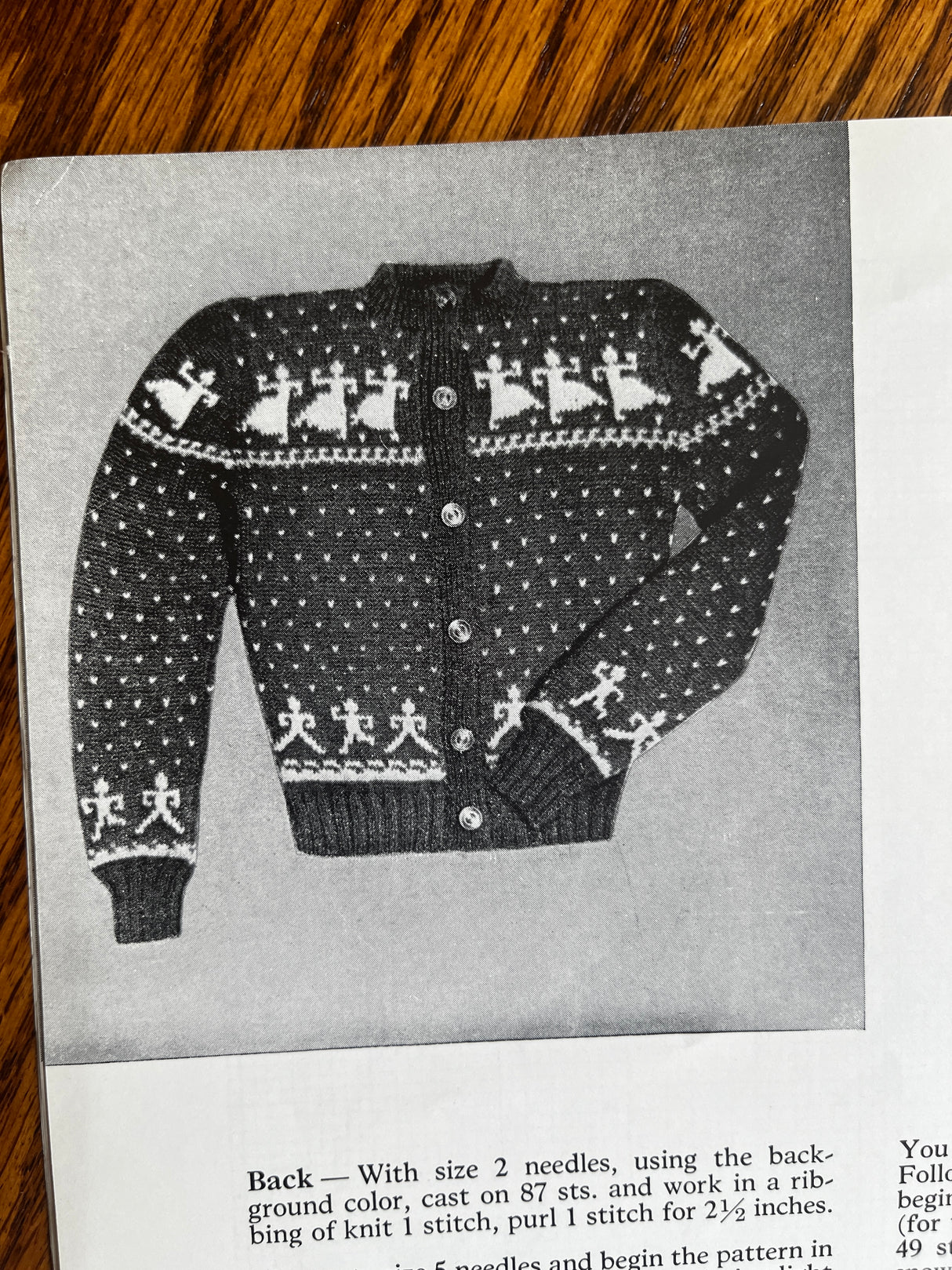 1980’s reprint of a 1940’s Nomi’s Scandinavian Sweaters Booklet