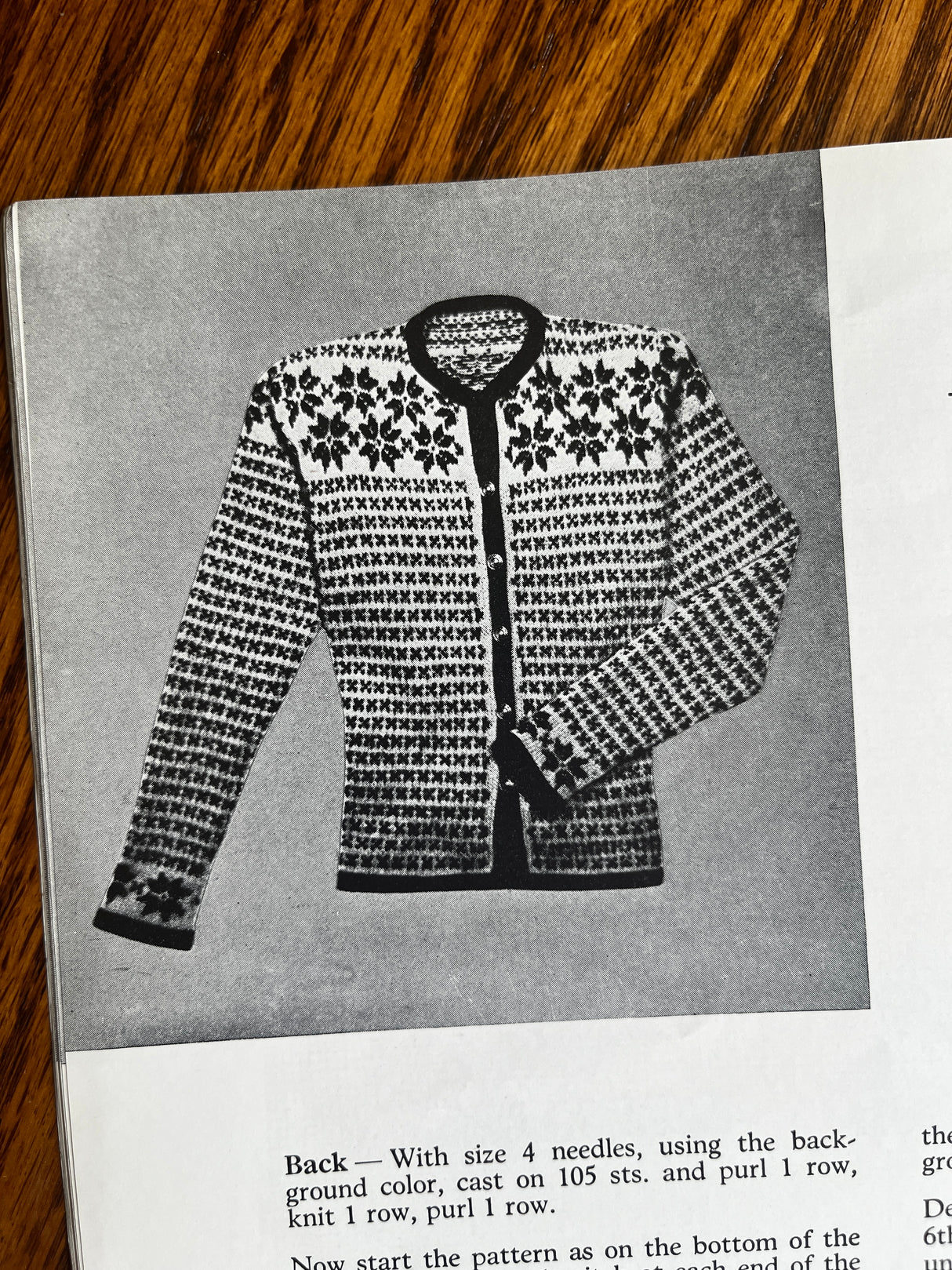 1980’s reprint of a 1940’s Nomi’s Scandinavian Sweaters Booklet