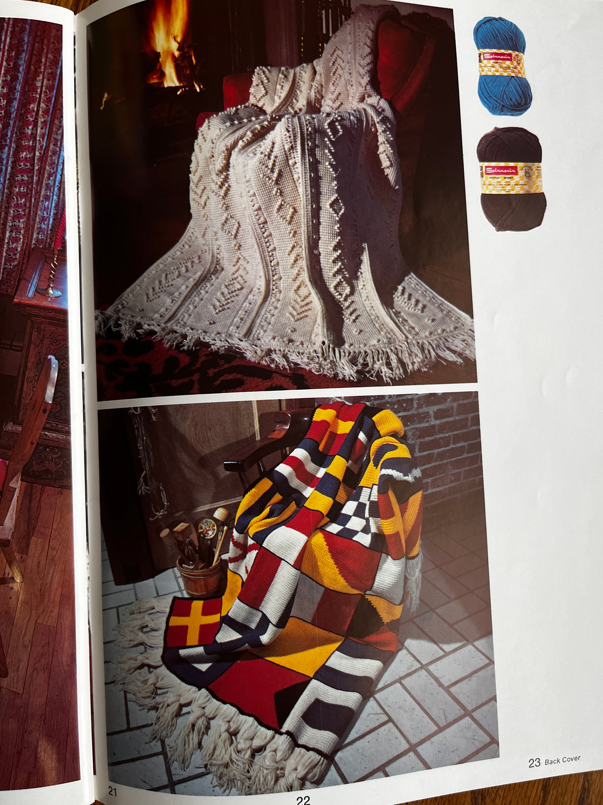 1970's Set of 3 Bedspread and Afghan Books