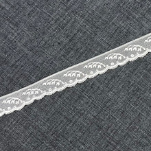 1970’s Small White Floral Lily Scallop Edge Lace - No. 200/2 - Cotton - BTY
