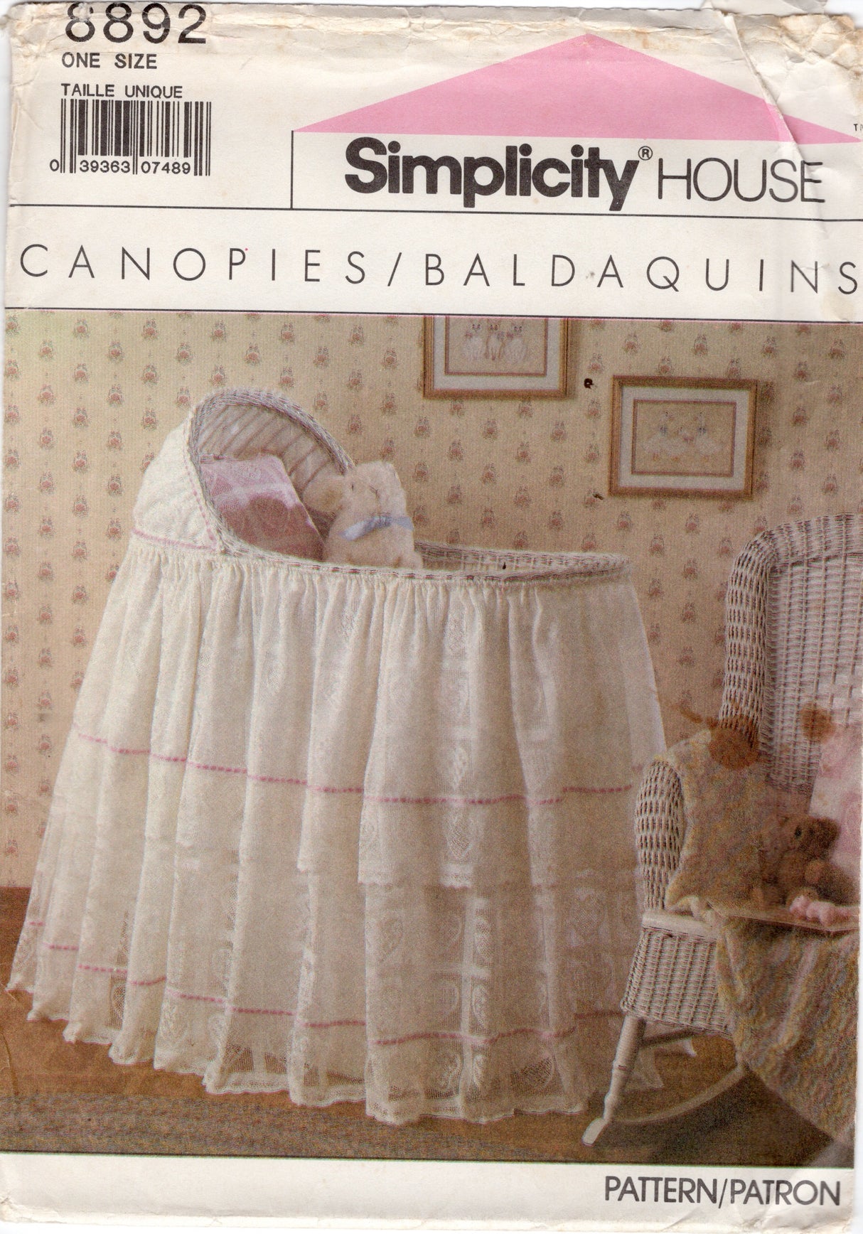 1980’s Simplicity House Baby's Accessories, Canopies - One Size - No. 8892