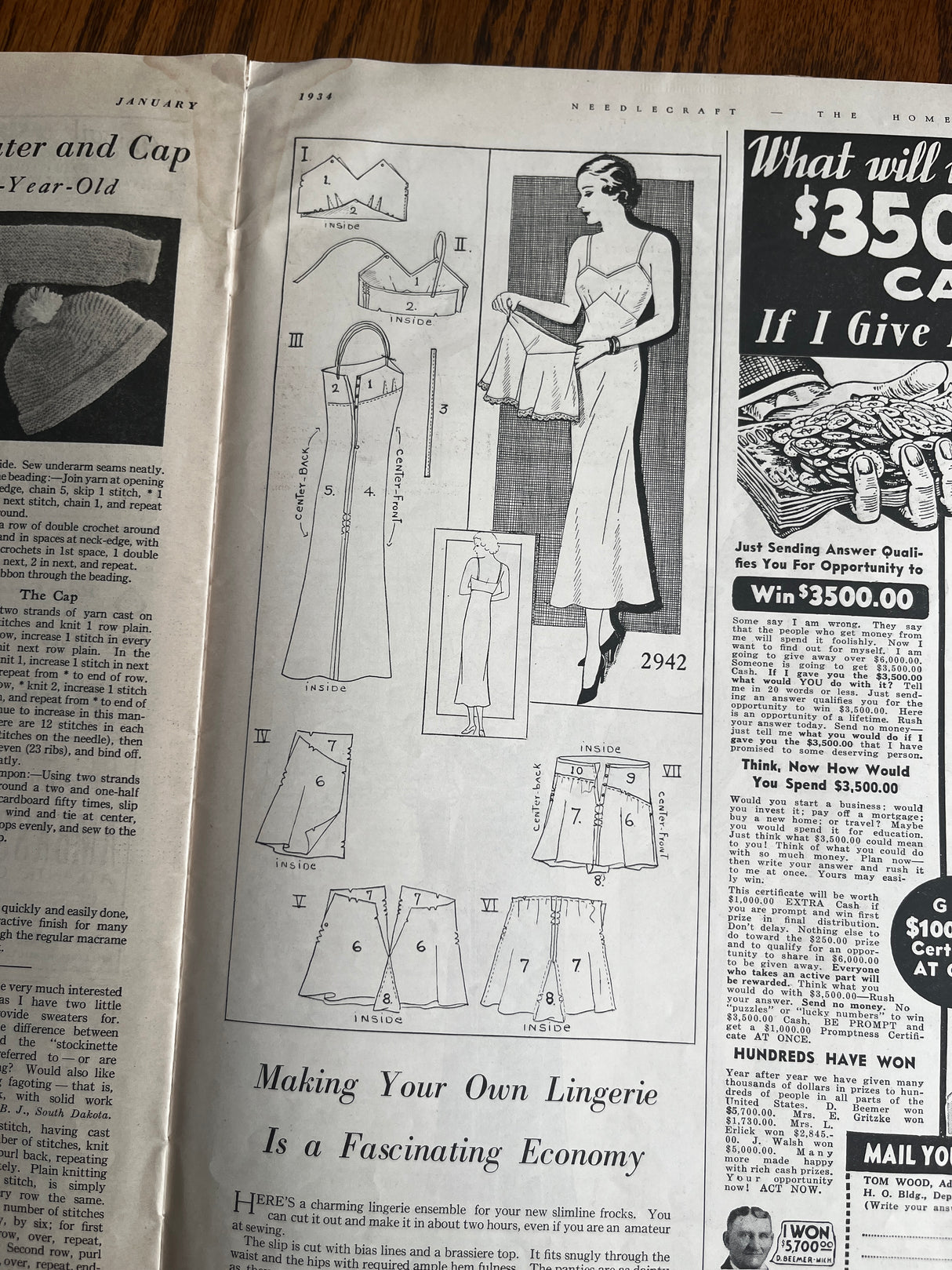 1930's Needlecraft The Home Arts Magazine - Jan. 1934