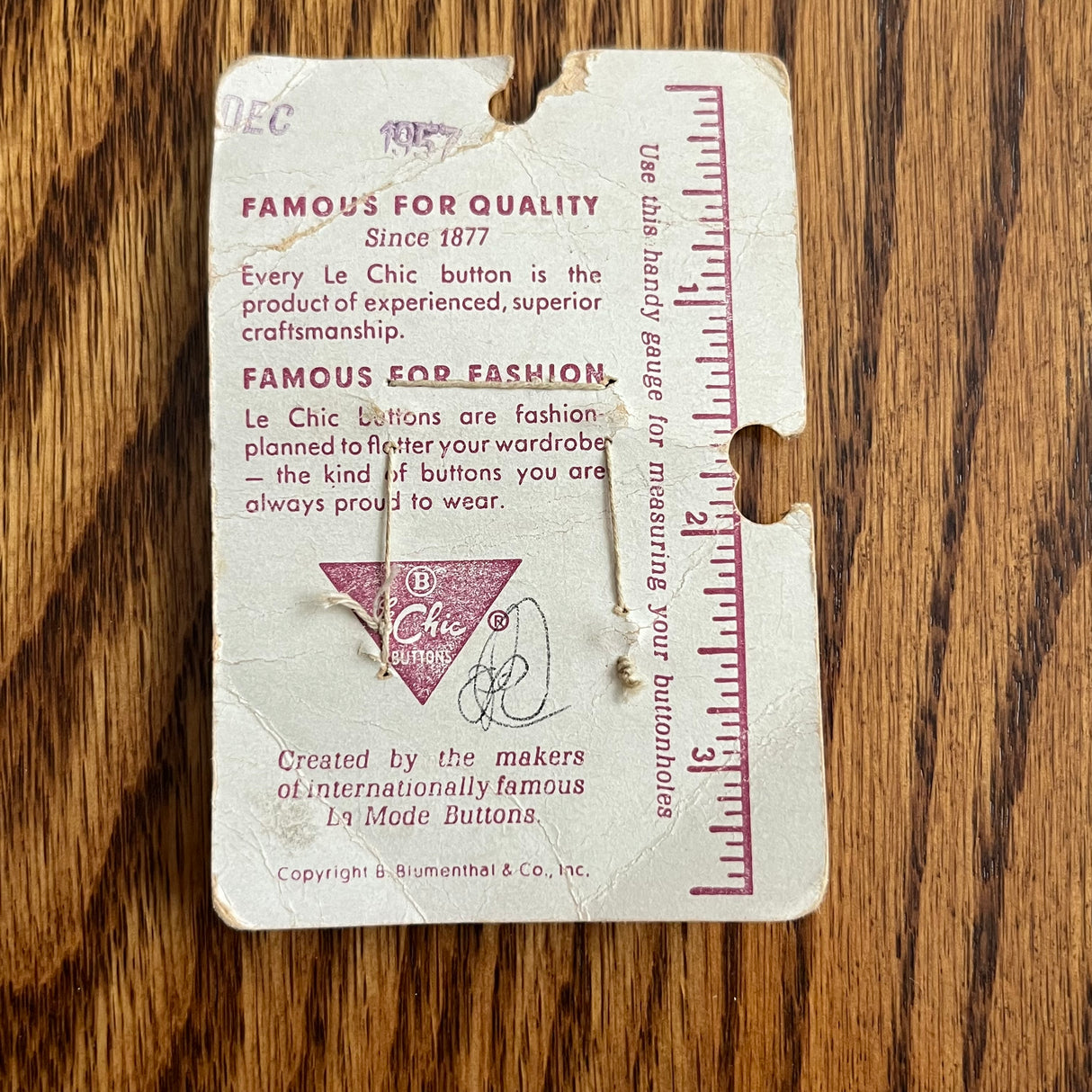 1950’s Le Chic Gunmetal Grey Glass Buttons - Grey - Set of 4 - Size 22 - 9/16" - on card