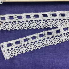 1970’s White Crochet Insertion Lace - Cotton - BTY