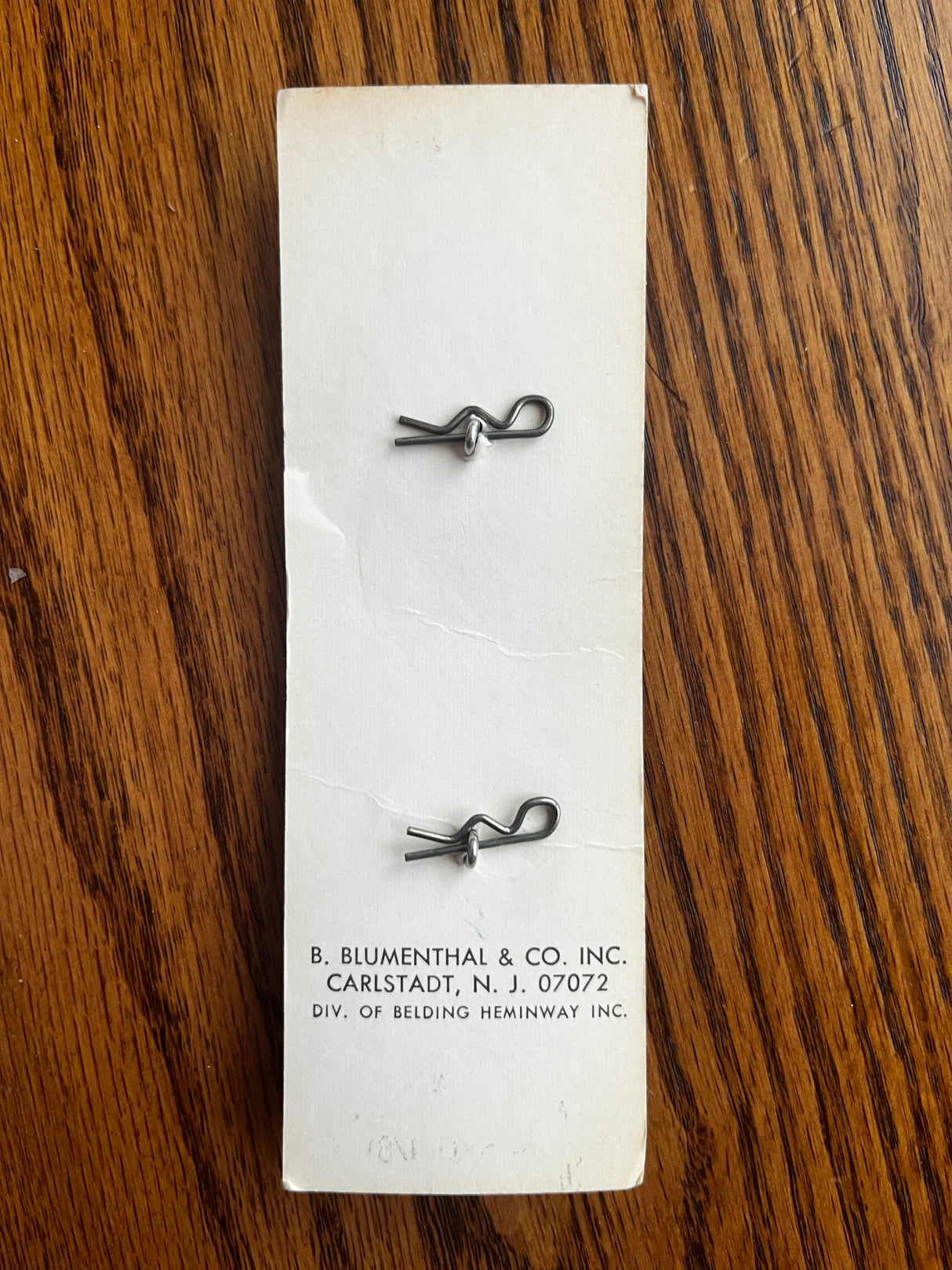 1970’s Le Chic Deep Navy Blue Plastic Shank Buttons - 1 1/8” - set of 2 - on card