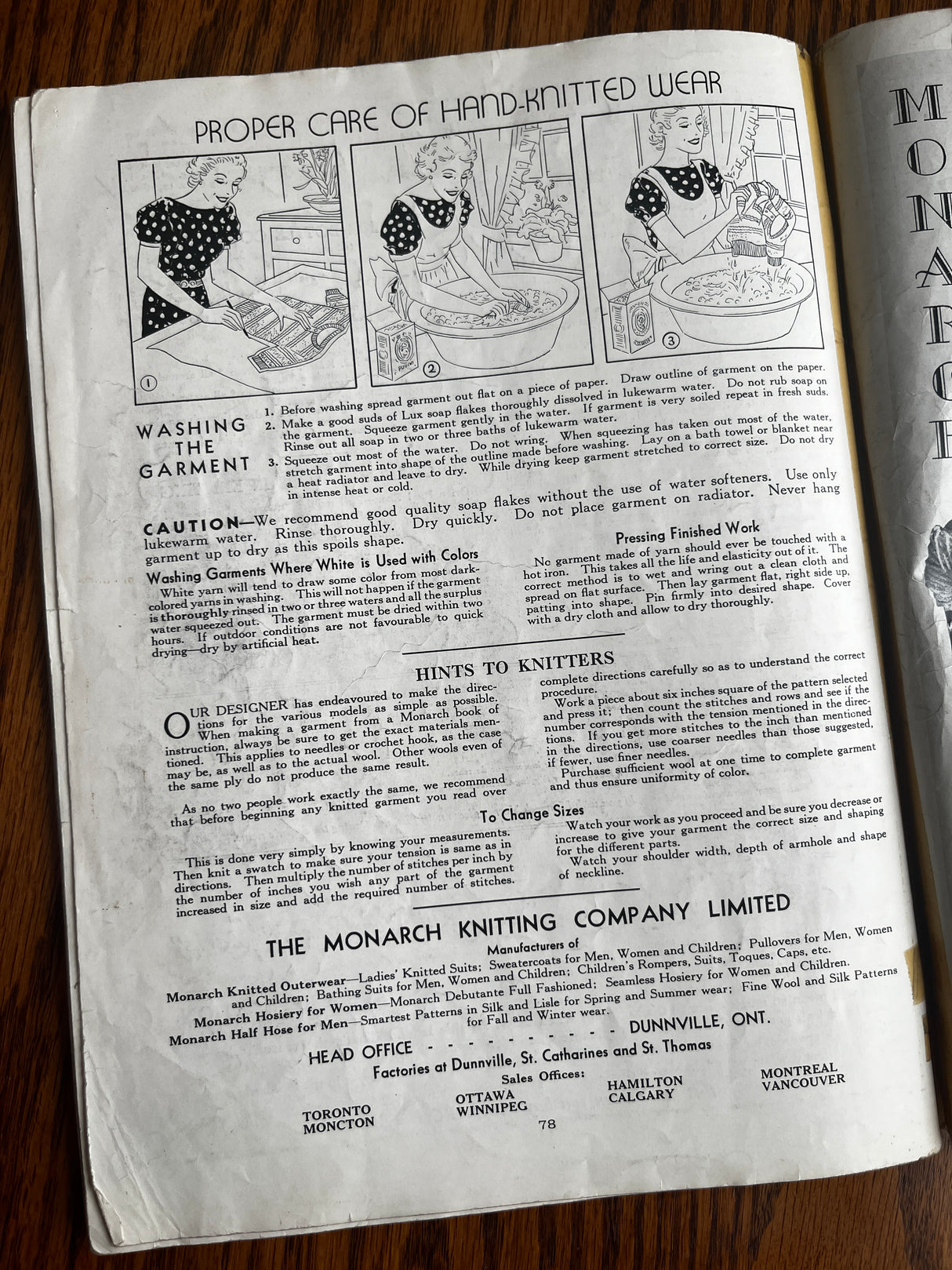 1930's Monarch Baby Knit Pattern Books